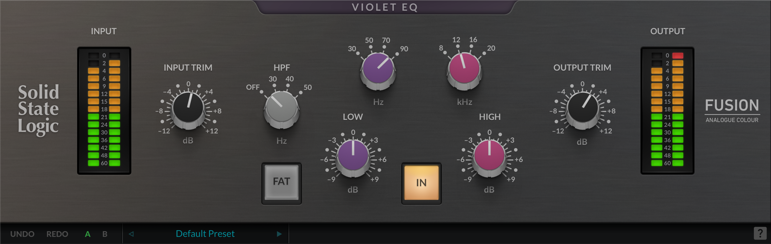 Bundled Item: Solid State Logic Fusion Violet EQ Plug-in