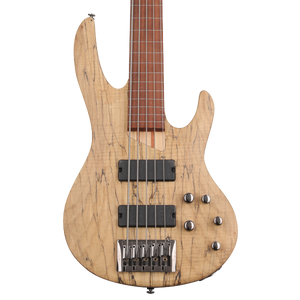 ESP E-II J5 QM Bass - See Thru Black | Sweetwater ESP E-II J5 QM Bass - See Thru Black | Sweetwater