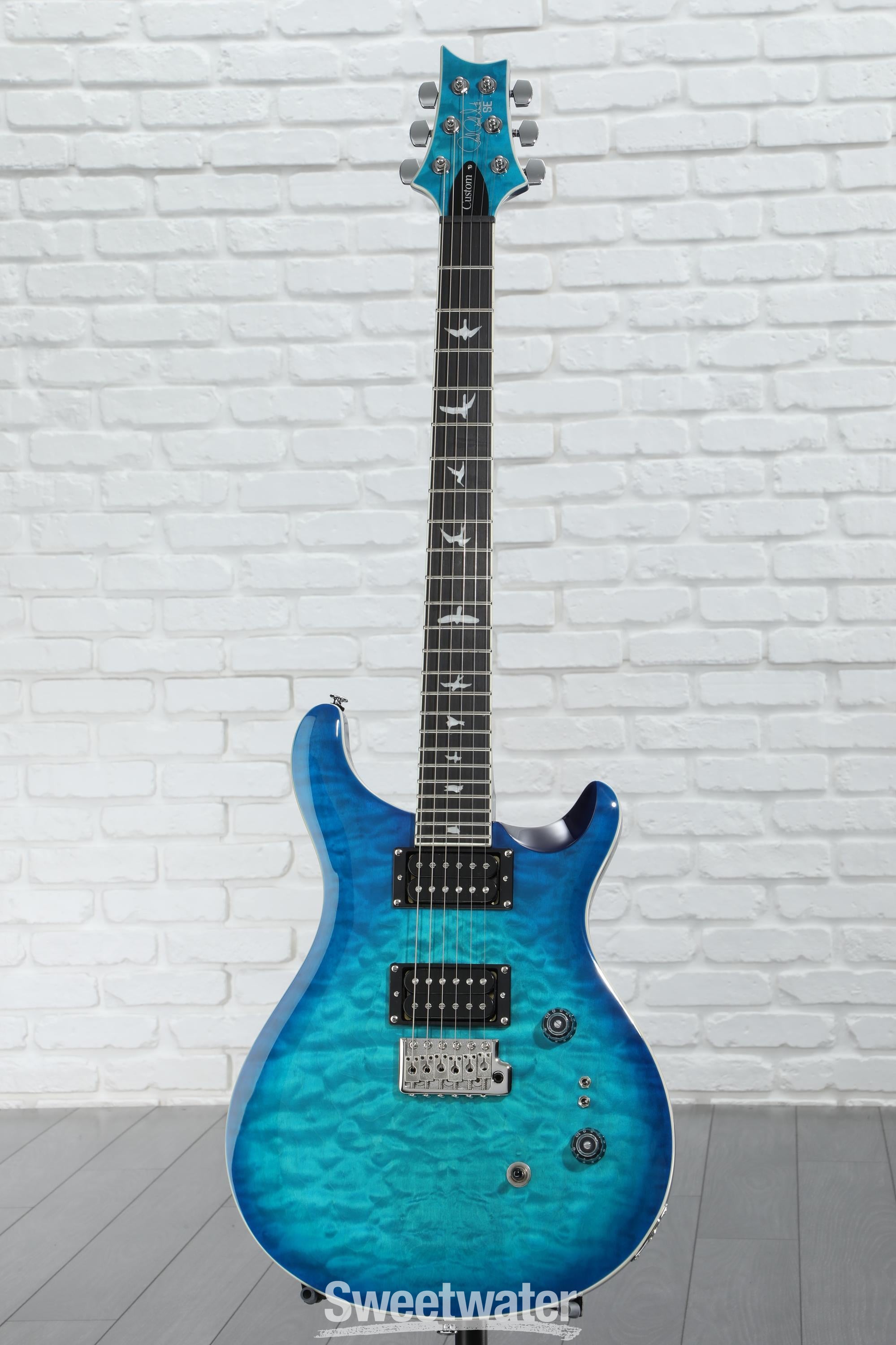 PRS SE Custom 24-08 Quilt Electric Guitar - Lake Blue