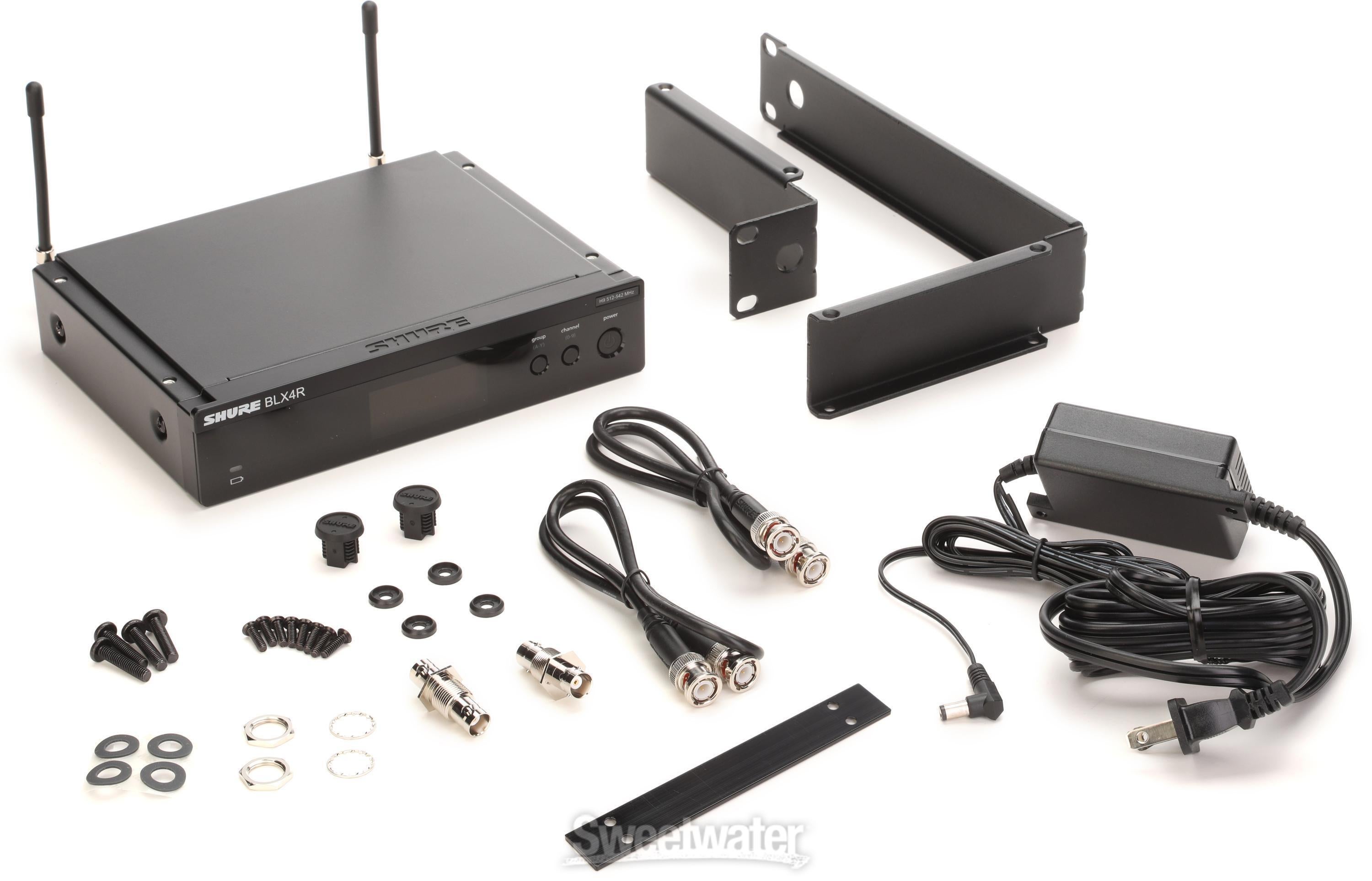 Shure BLX4R Wireless Receiver - H9 Band | Sweetwater