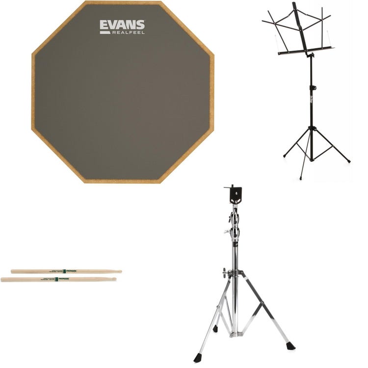 Evans RealFeel 6 1-Sided Standard Practice Pad — Drums on SALE