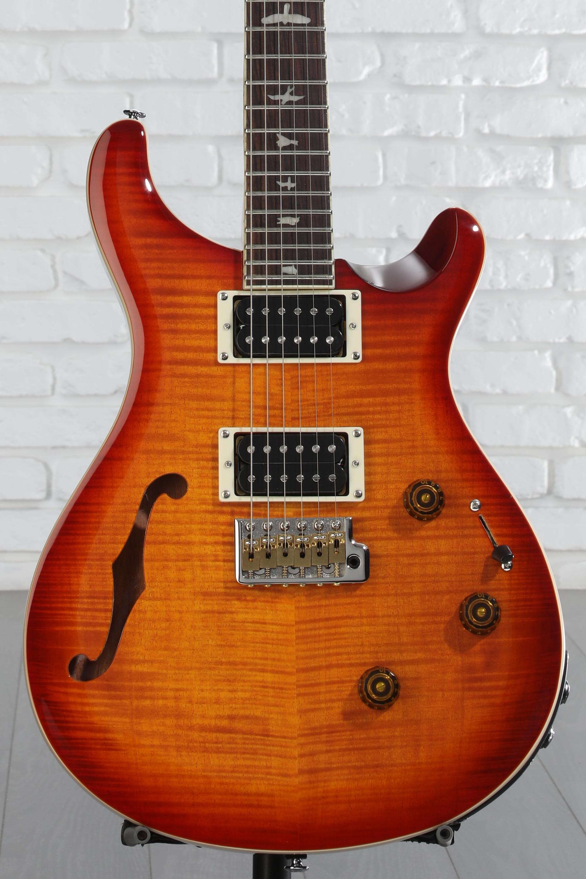 ギター PRS SE Custom 24 limited tabacco sunbust PRS SE Custom 24 Quilted Carved Top With Ebony Fingerboard