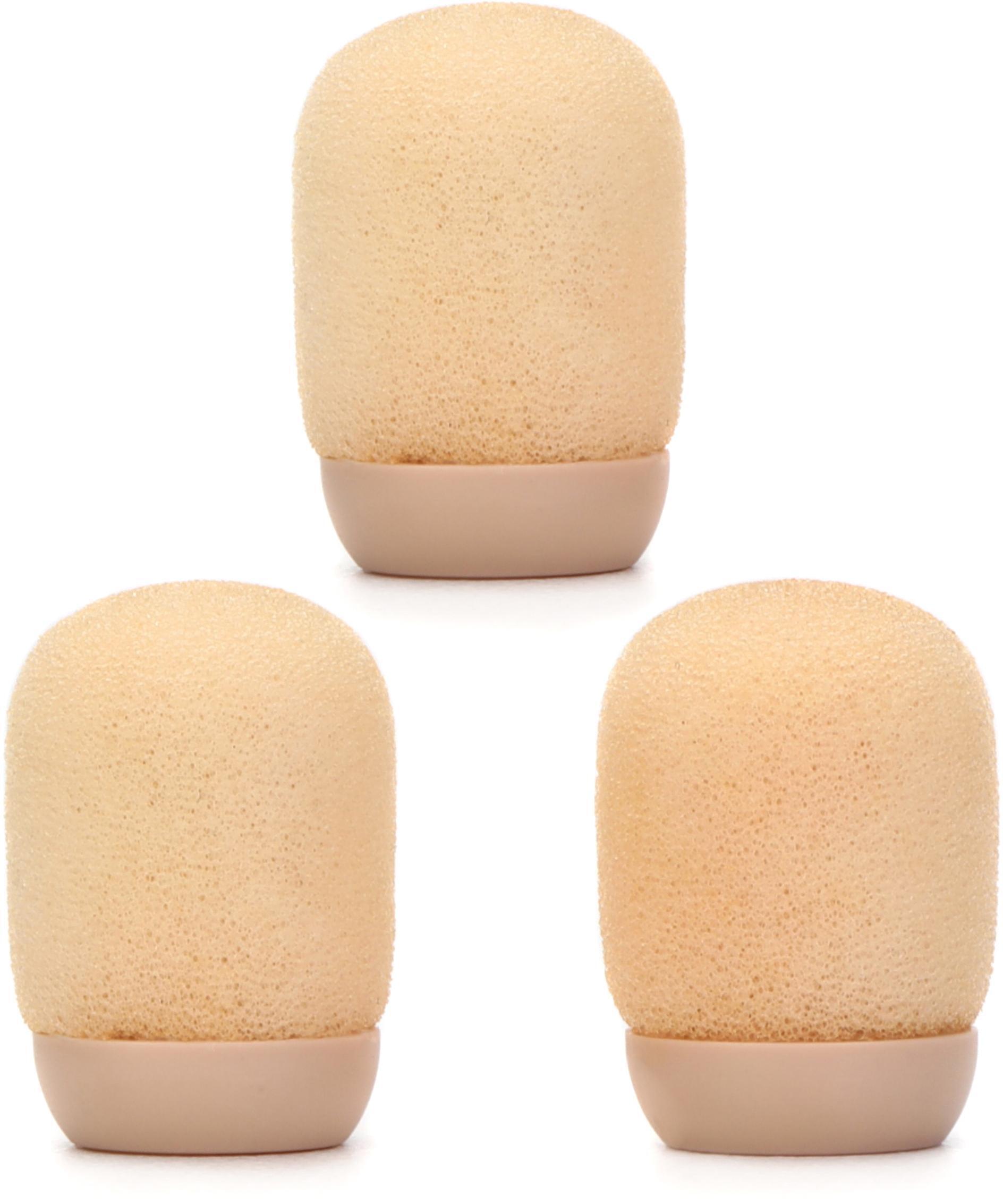Photo of Shure UniPlex Lavalier Microphone Windscreen - Tan (3-pack)