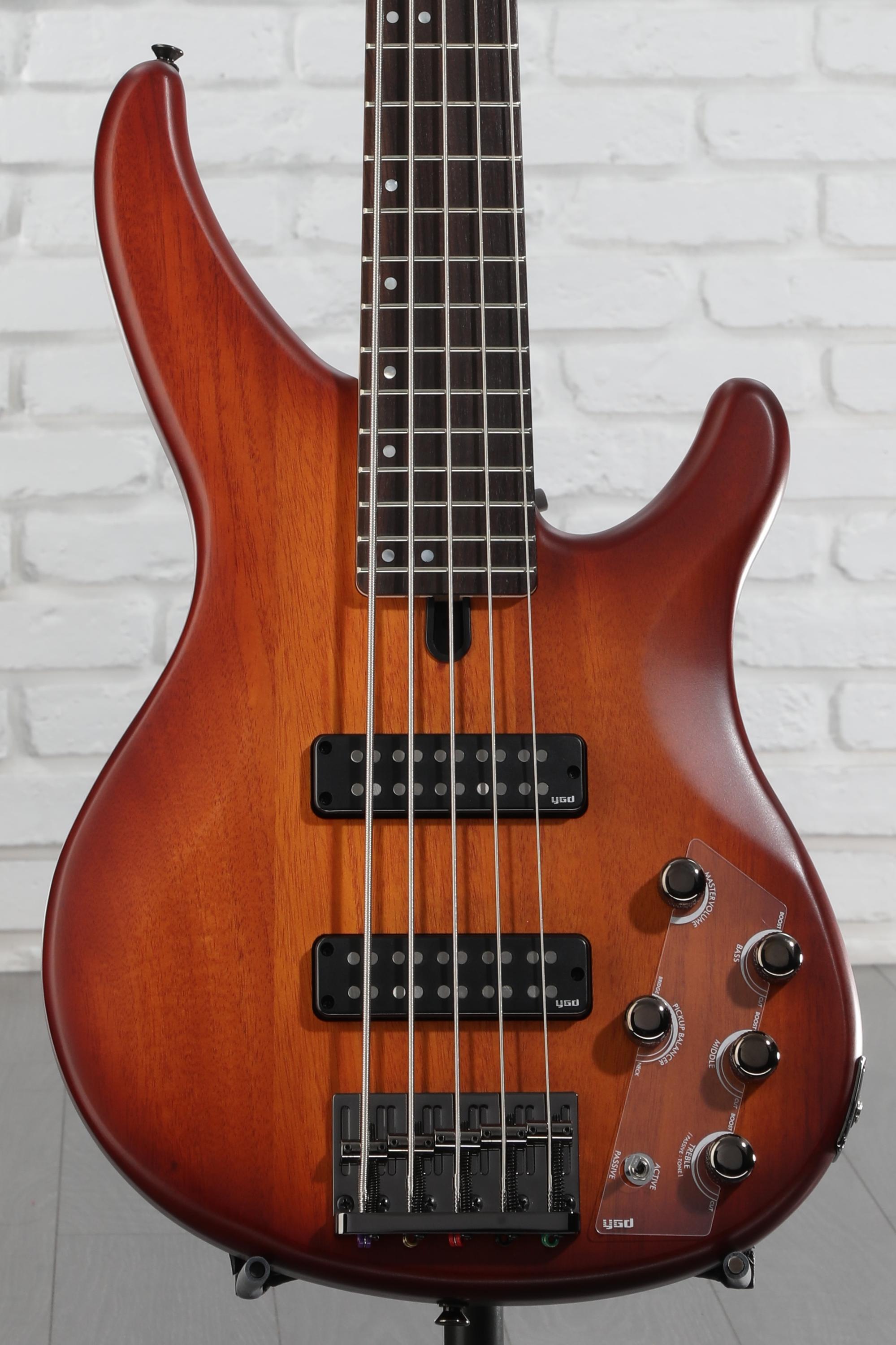 Yamaha TRBX505 5-string Bass Guitar - Brick Burst | Sweetwater
