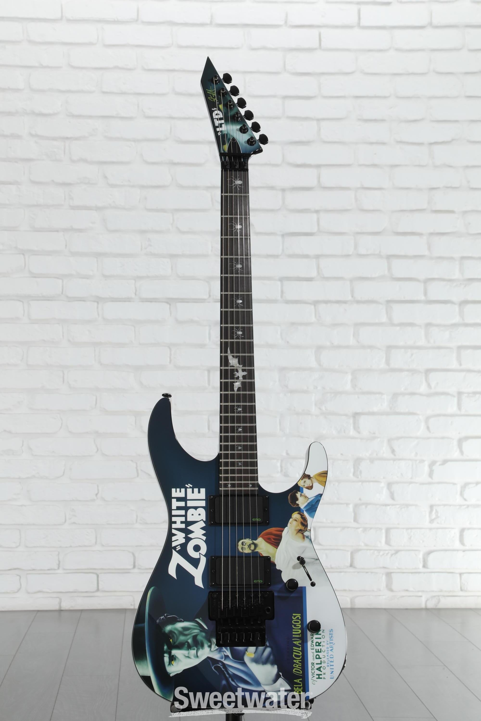 ギター ESP LTD Kirk Hammett Signature KH-WZ White Zombie Electric