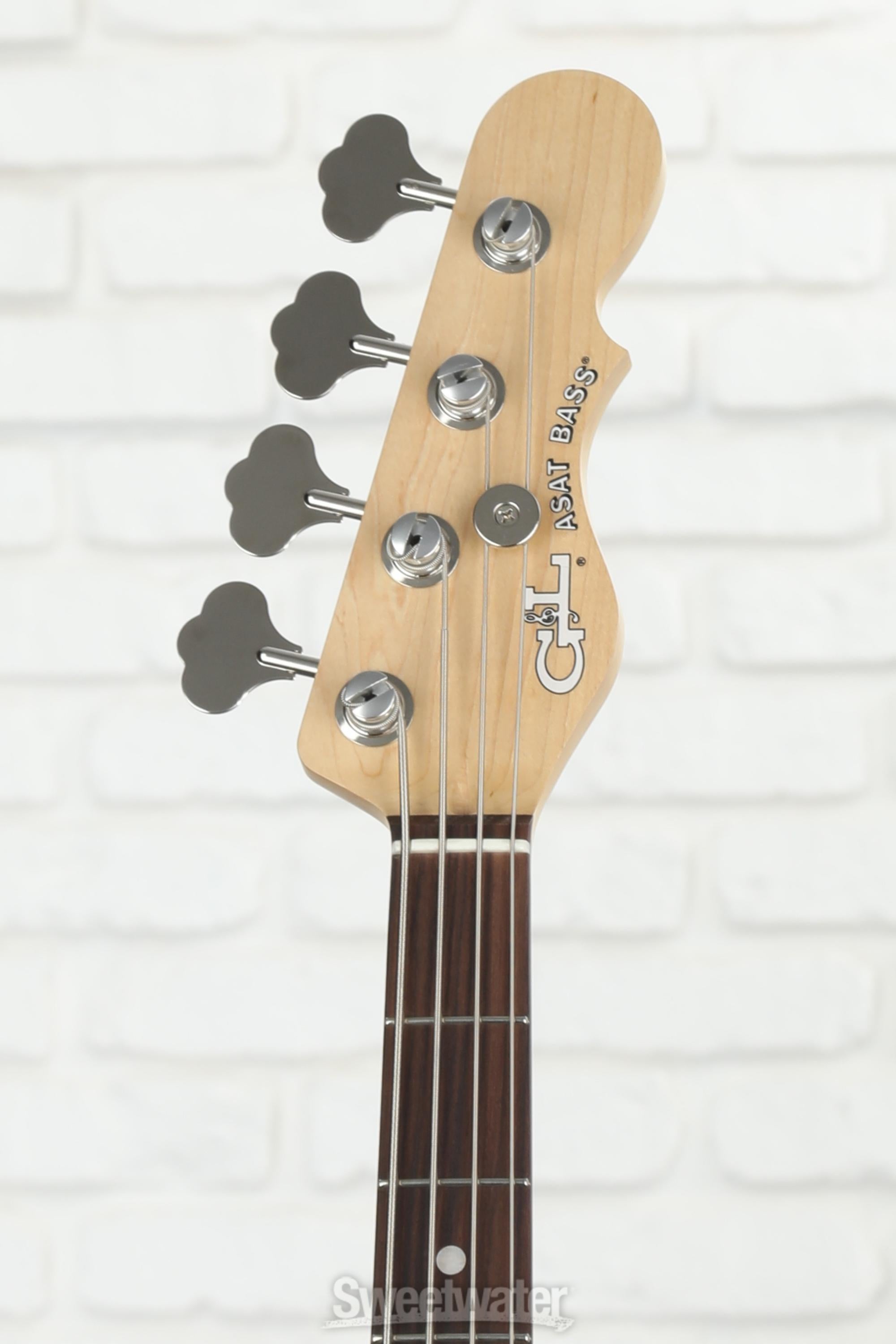 G&L ASAT Electric Bass Guitar - Jet Black | Sweetwater