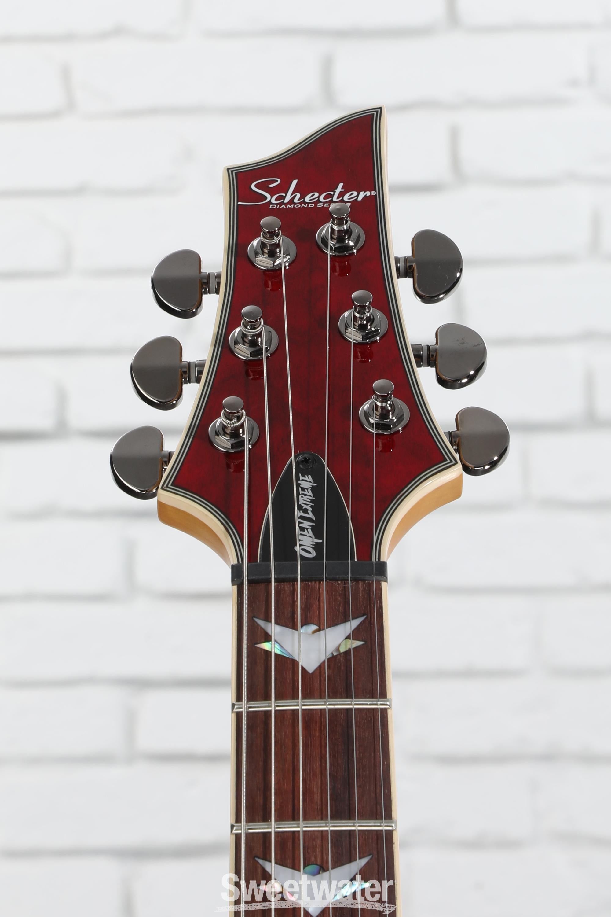 Schecter OMEN 6 Extreme 2ハムバッカー コイルタップ付 Schecter Omen Extreme-6 Electric Guitar - Black Cherry