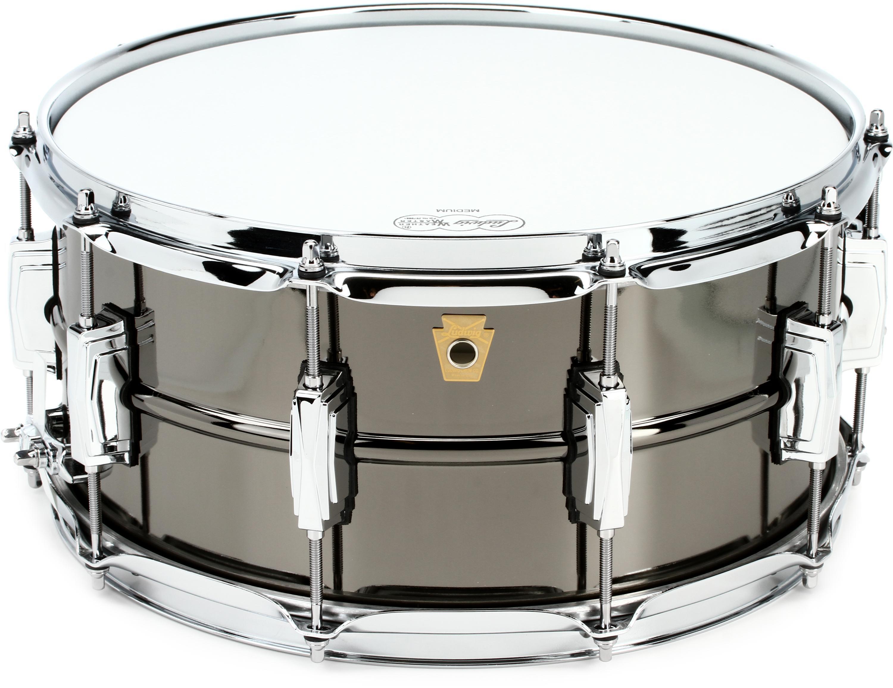 Ludwig Black Beauty 6.5-inch x 14-inch Snare Drum Black Nickel with  Imperial Lugs Sweetwater