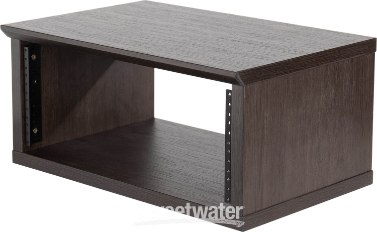 Gator Frameworks Elite 4U Desktop Studio Rack - Dark Walnut Brown