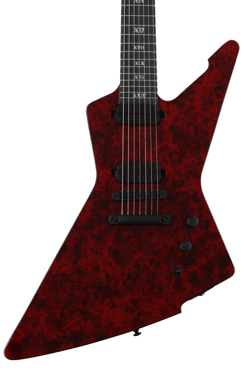 Schecter E-7 Apocalypse Electric Guitar - Red Reign | Sweetwater