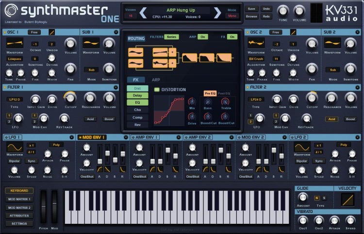 KV331 Audio SynthMaster One Wavetable Synthesizer Software Instrument |  Sweetwater