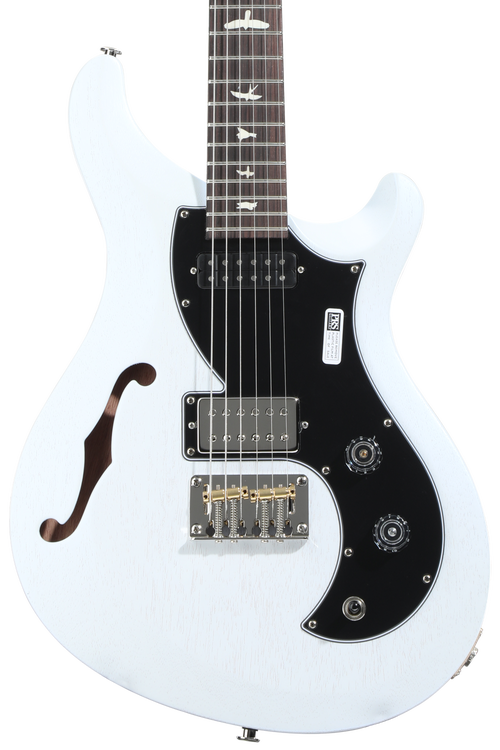 PRS S2 Vela Semi-Hollow Satin Electric Guitar - Pearl White
