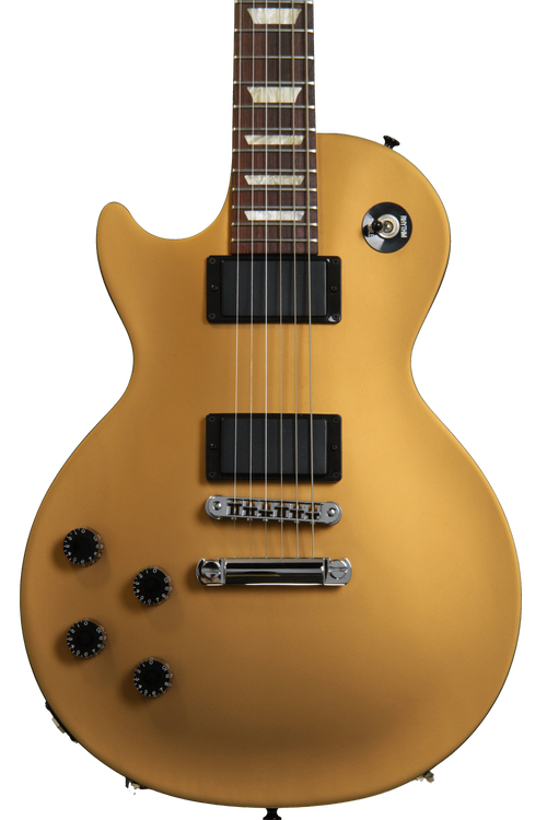 Gibson Les Paul LPJ Left Hand - Rubbed Gold Top dark back