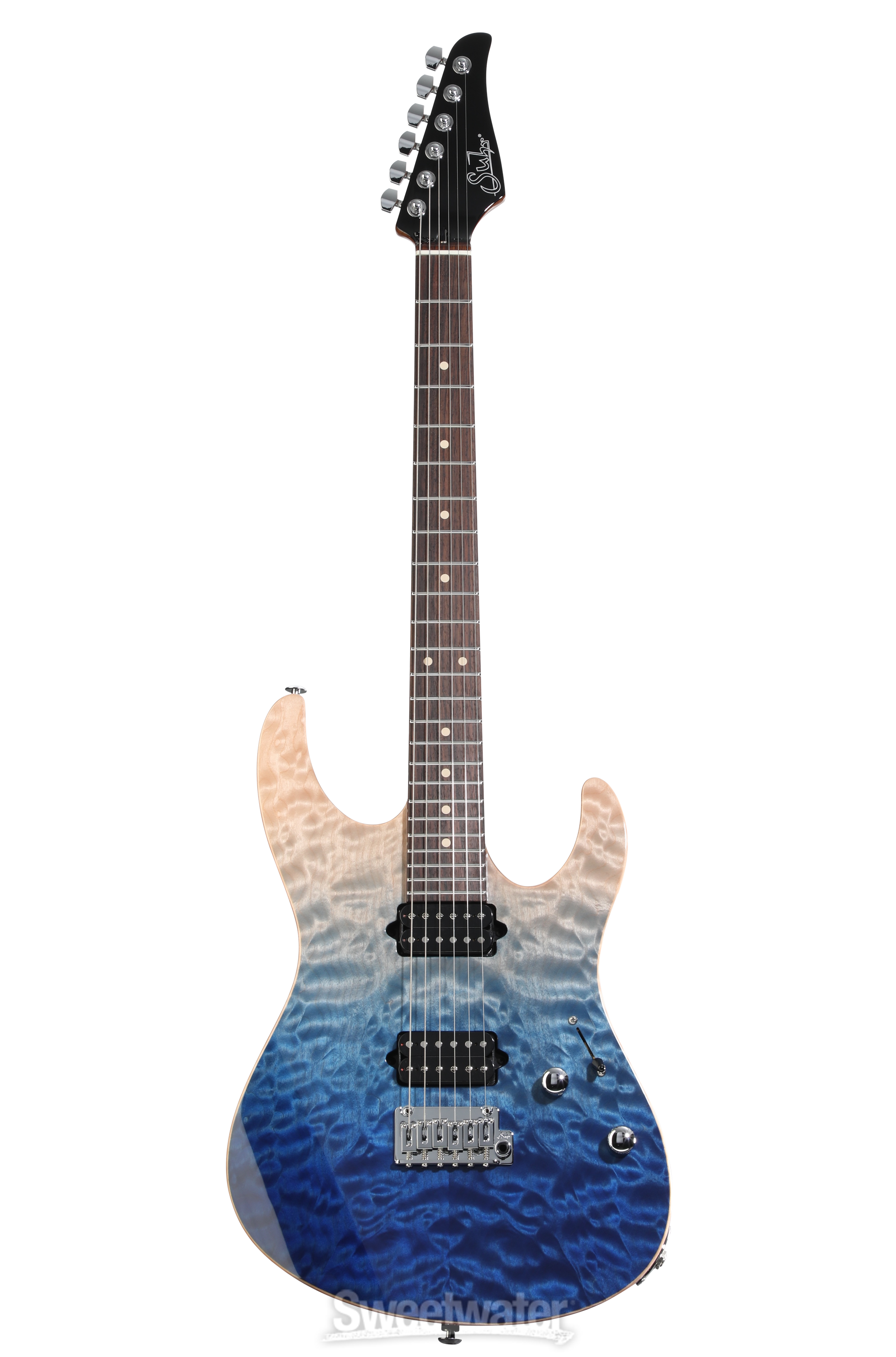 Suhr Modern Set Neck Electric Guitar - Blue Fade | Sweetwater