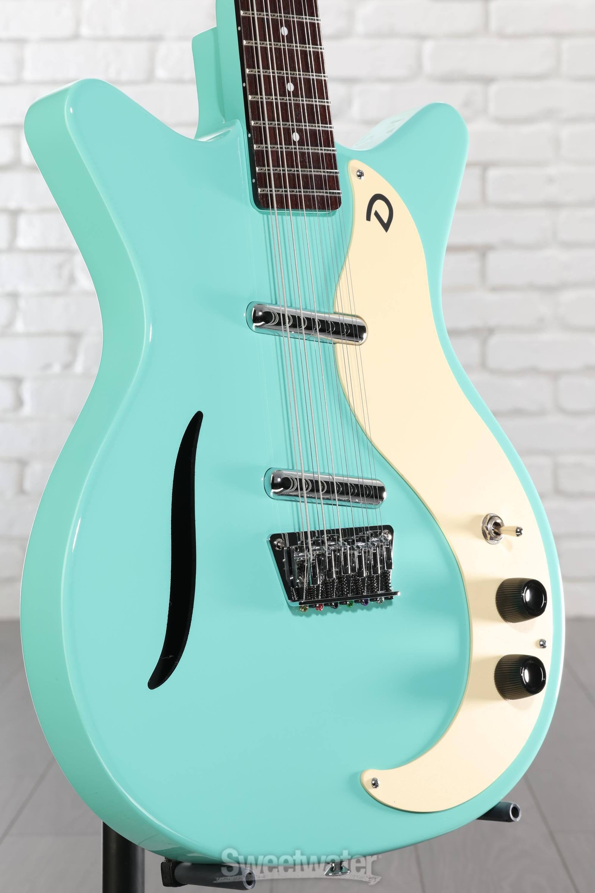 Danelectro Vintage 12 String Electric Guitar - Dark Aqua | Sweetwater