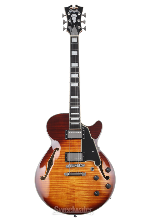 D'Angelico Premier SS Electric Guitar - Dark Iced Tea Burst with