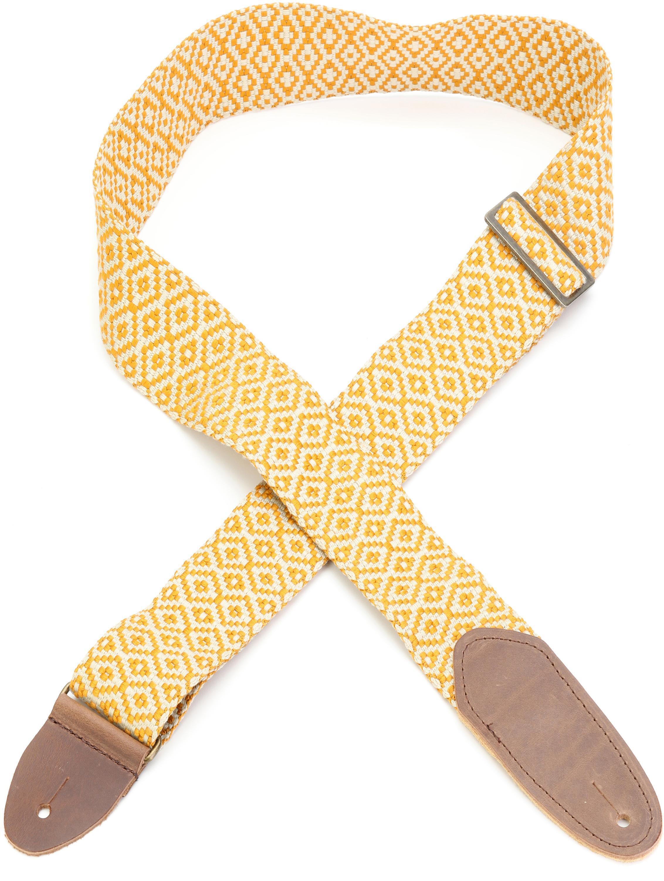 Photo of LM Products Tapestry Guitar Strap - Gold