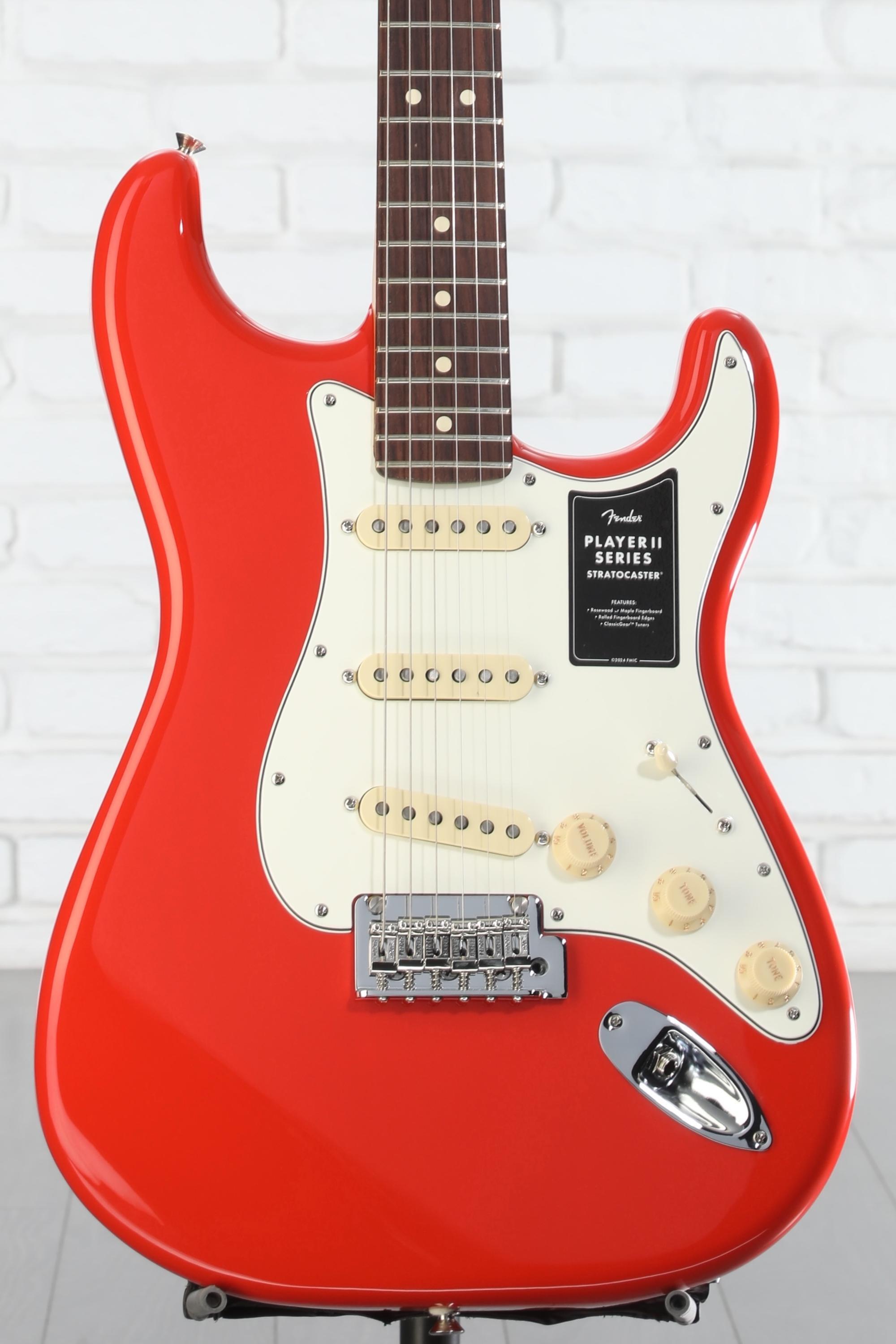 ギター Fender Player II Stratocaster Coral Red Fender Player II Stratocaster Electric Guitar Coral Red