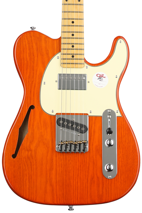 G&L Tribute ASAT Classic Bluesboy Semi-hollow Electric Guitar - Clear  Orange | Sweetwater