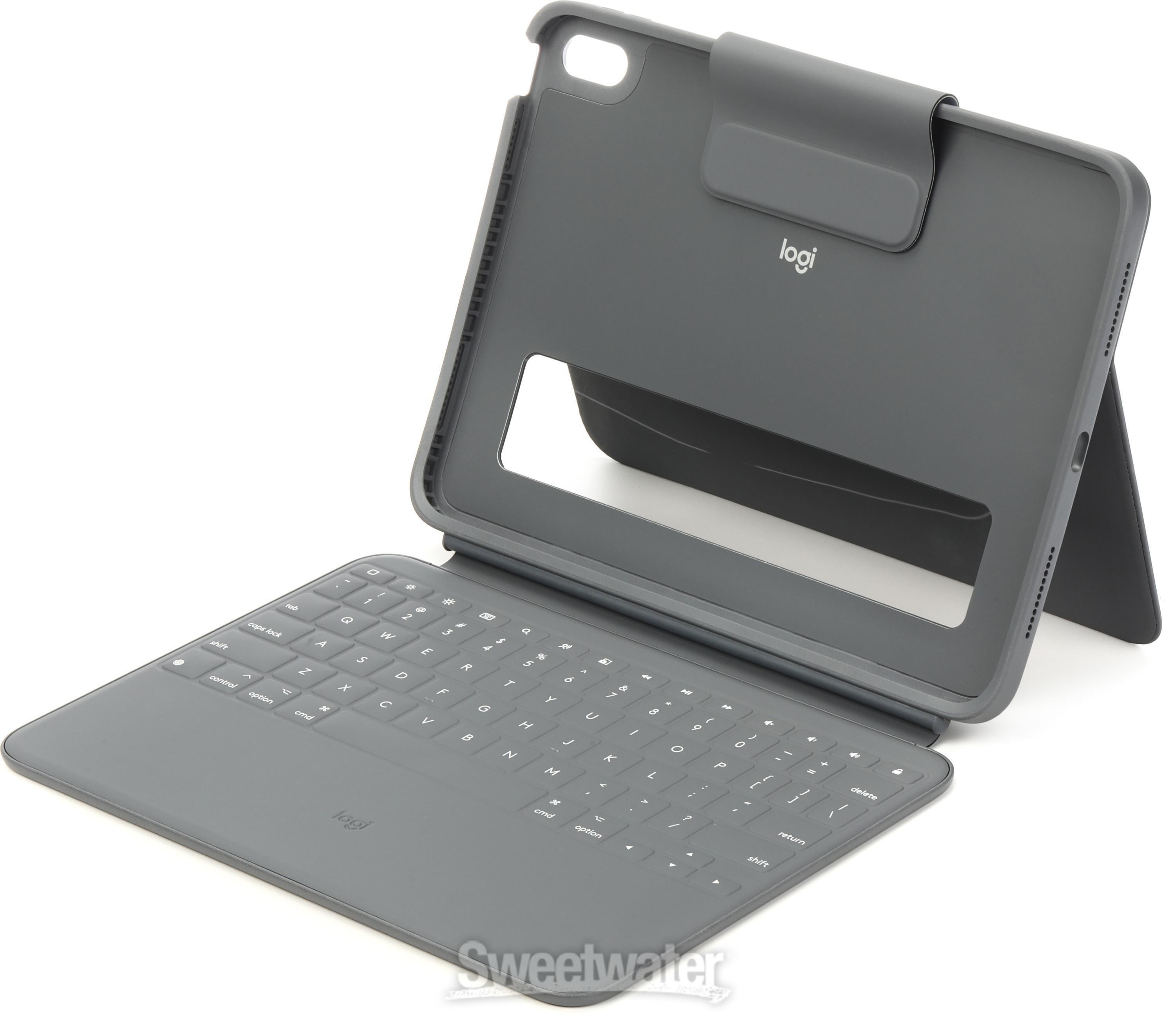 Logitech Rugged Folio Keyboard Case for iPad (10th Gen) - Graphite