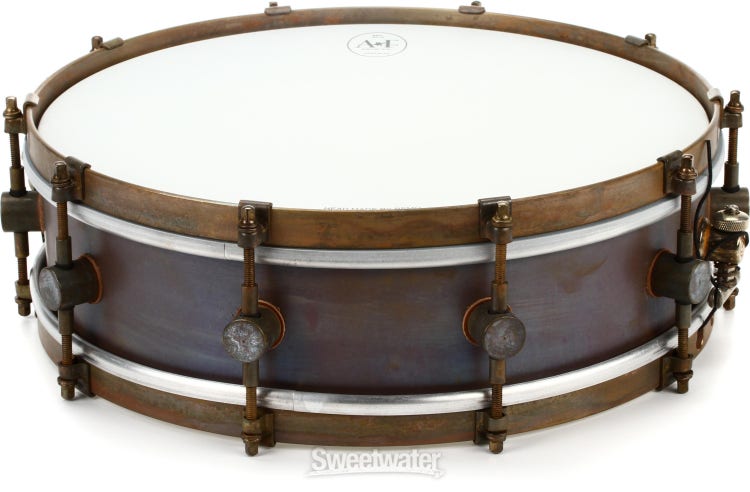 Pearl Philharmonic Brass Snare Drum - 14-inch x 4-inch, Black Nickel