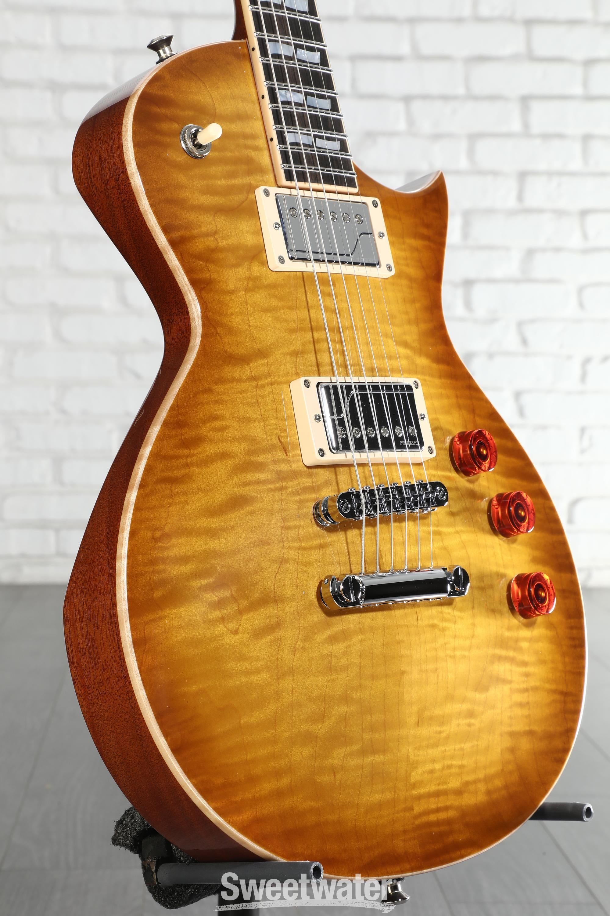 ESP Eclipse USA Electric Guitar - Tea Sunburst, Sweetwater Exclusive