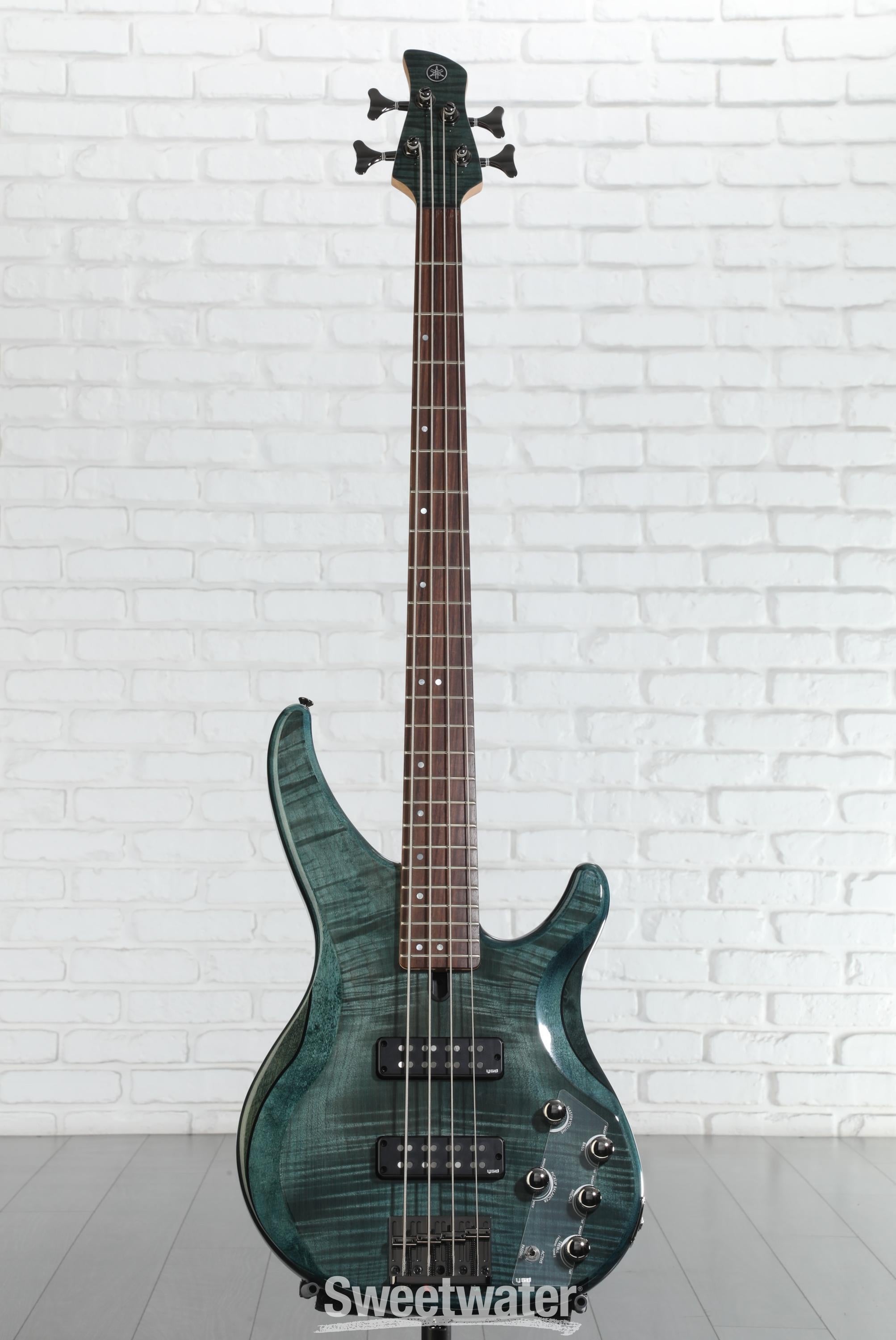 美品　Yamaha trbx604 fm インディゴブルー Shop Yamaha TRBX604FM 4-String Bass - Flamed Maple/Alder | No