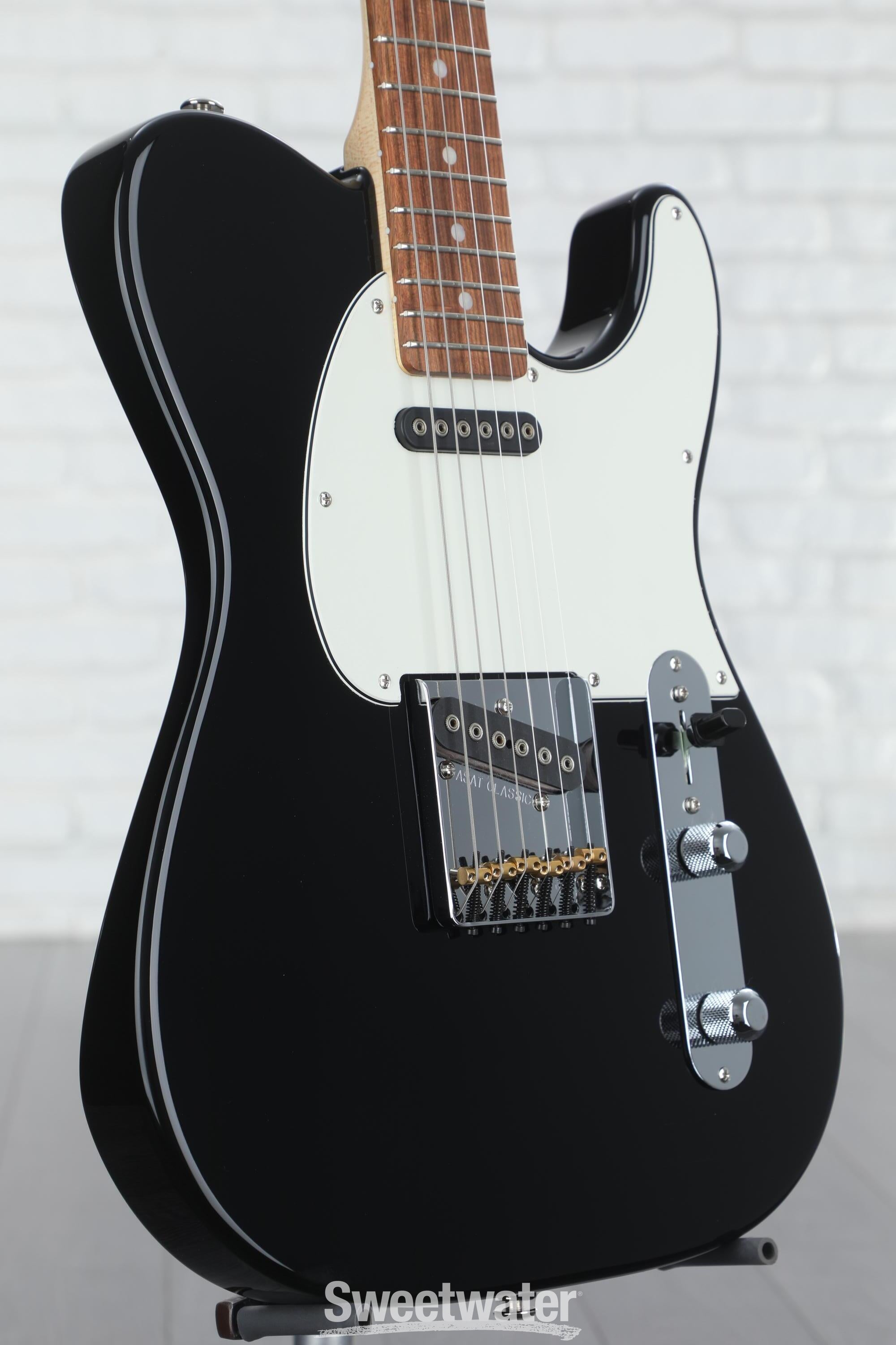 G&L Fullerton Deluxe ASAT Classic Electric Guitar - Jet Black with 