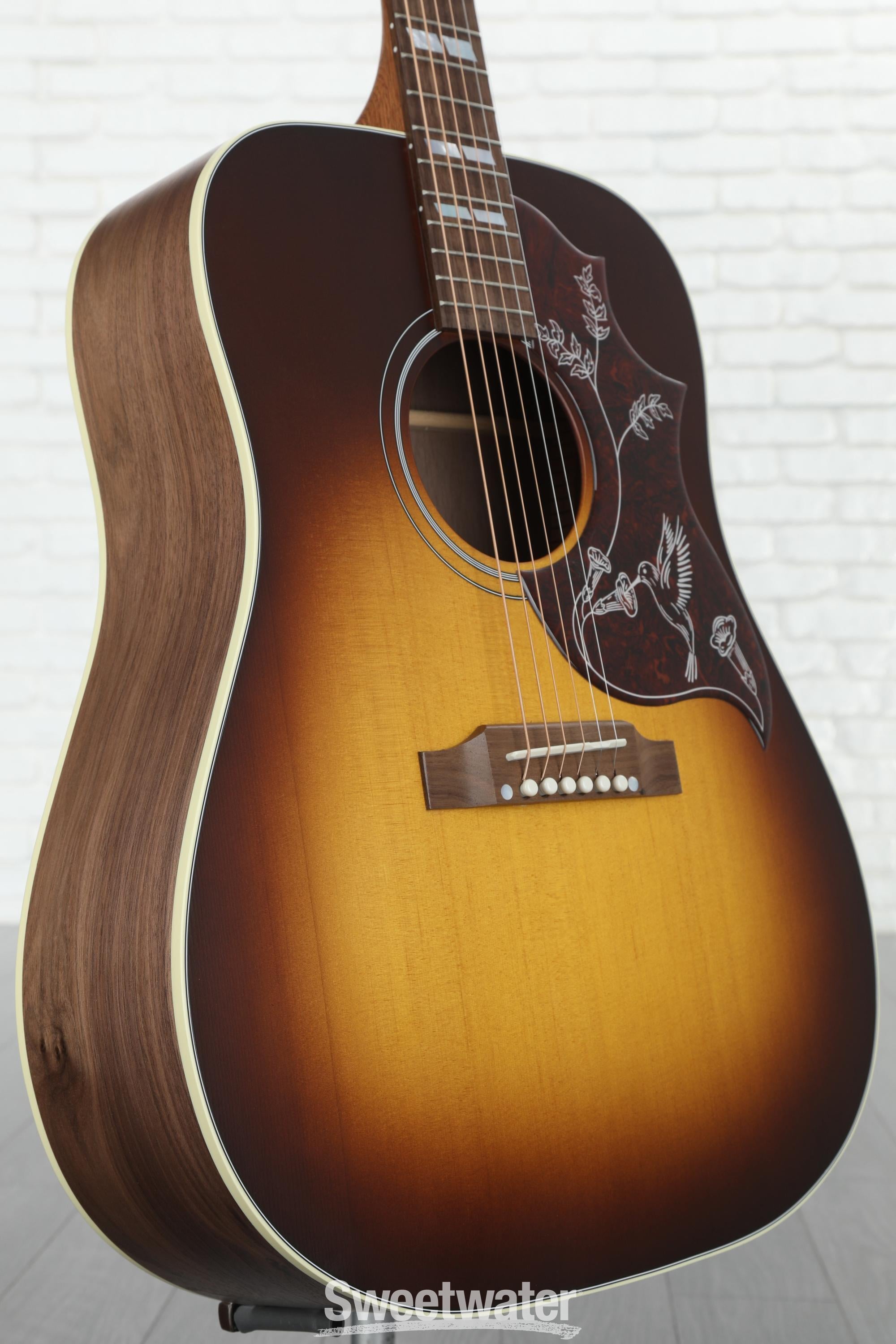 Gibson Acoustic Hummingbird Studio Walnut Acoustic-electric Guitar -  Vintage Sunburst