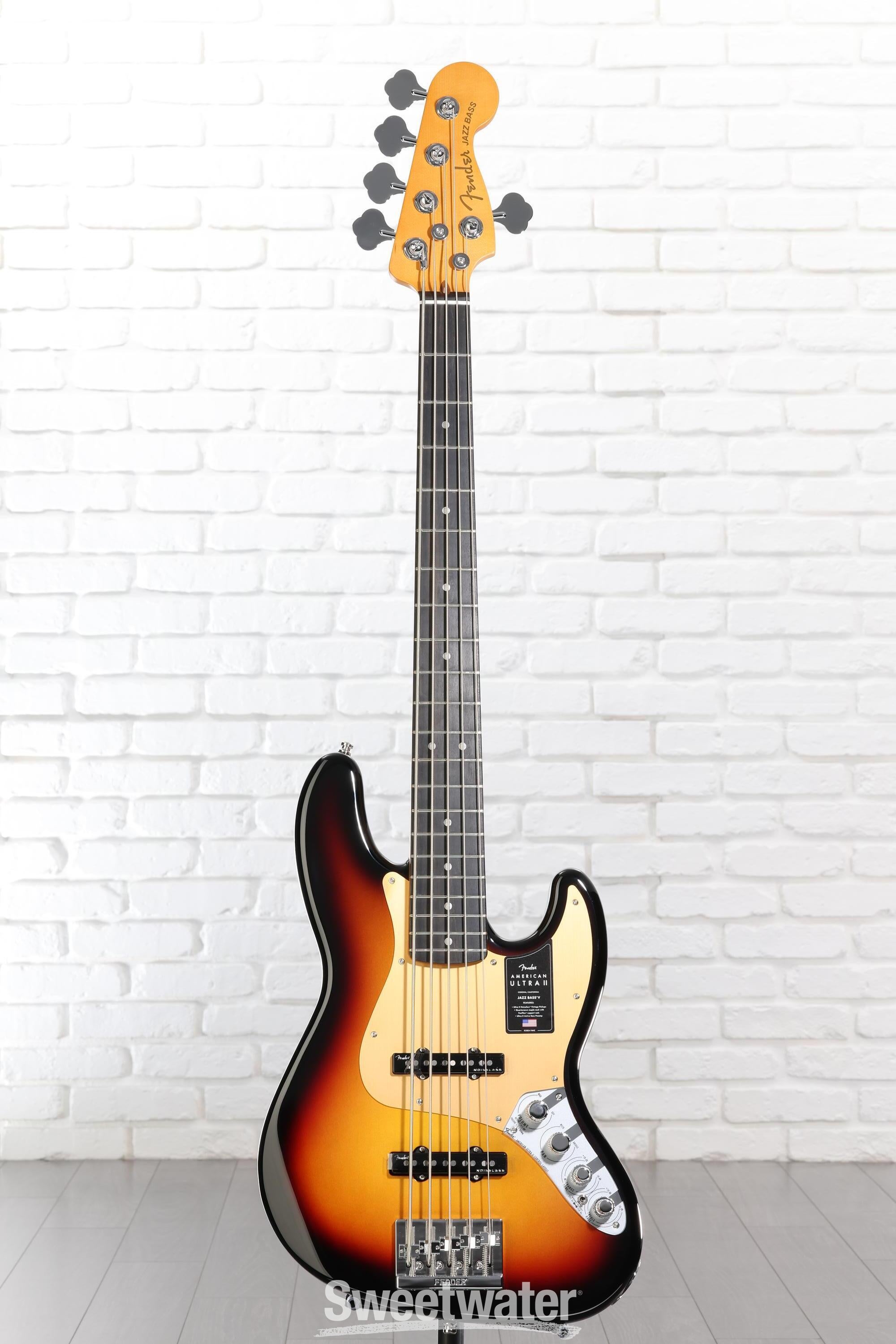 Fender American Ultra II Jazz Bass V - Ultraburst with Ebony