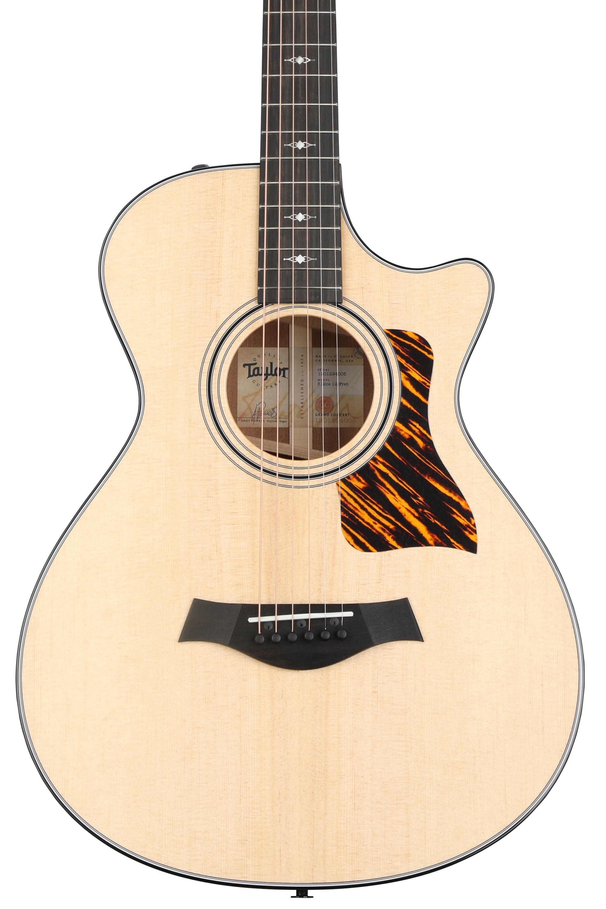 Taylor 312ce 12-fret V-Class Acoustic-electric Guitar