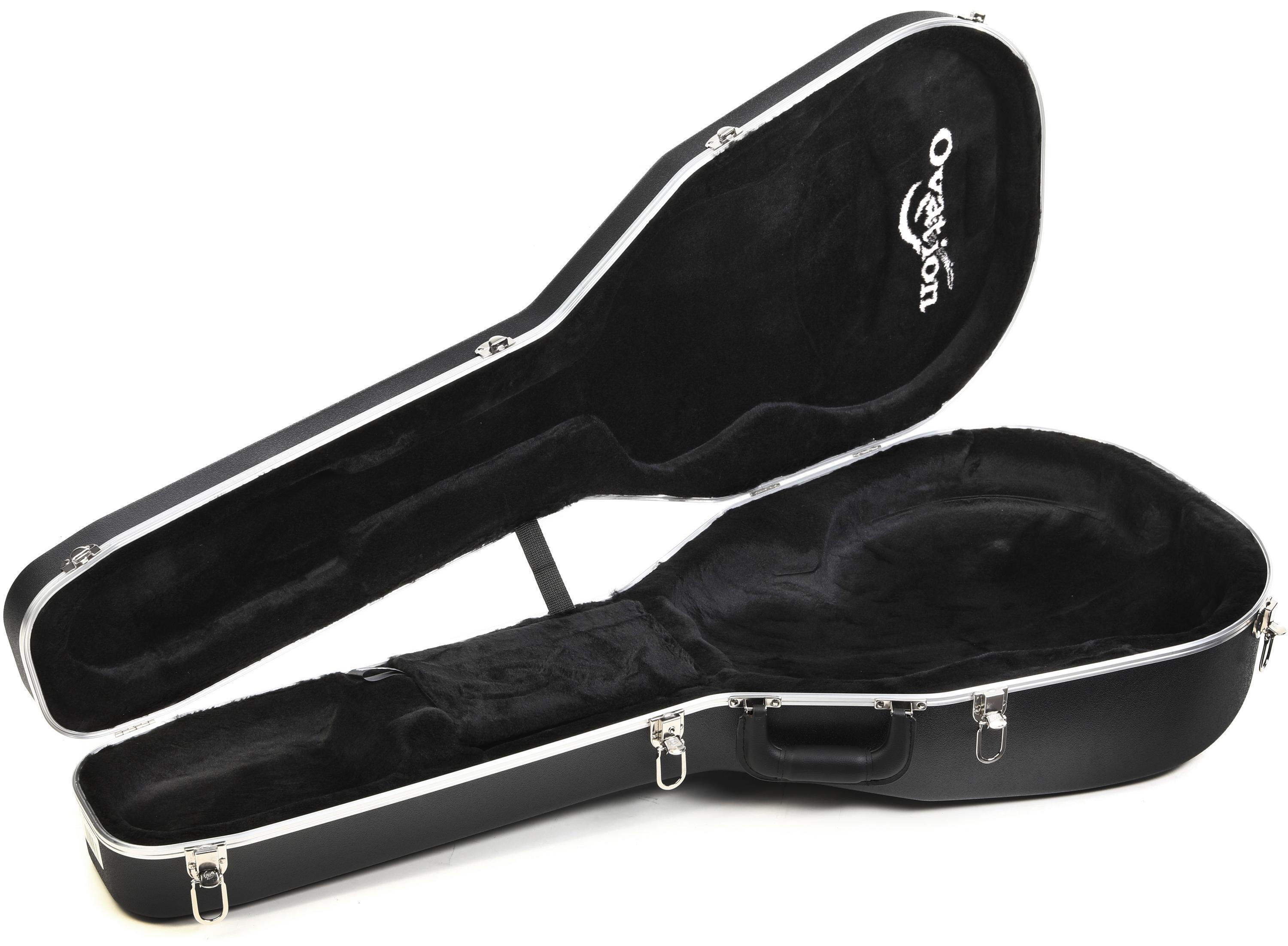 Ovation Deluxe Mid Deep Molded Guitar Case Black Sweetwater