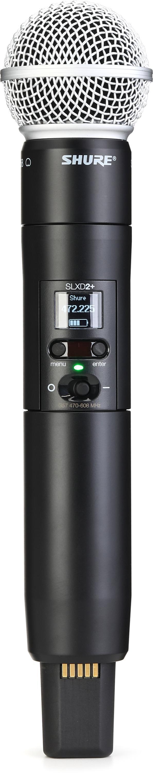 Shure SLXD2/SM58 Wireless Handheld Microphone Transmitter - H55