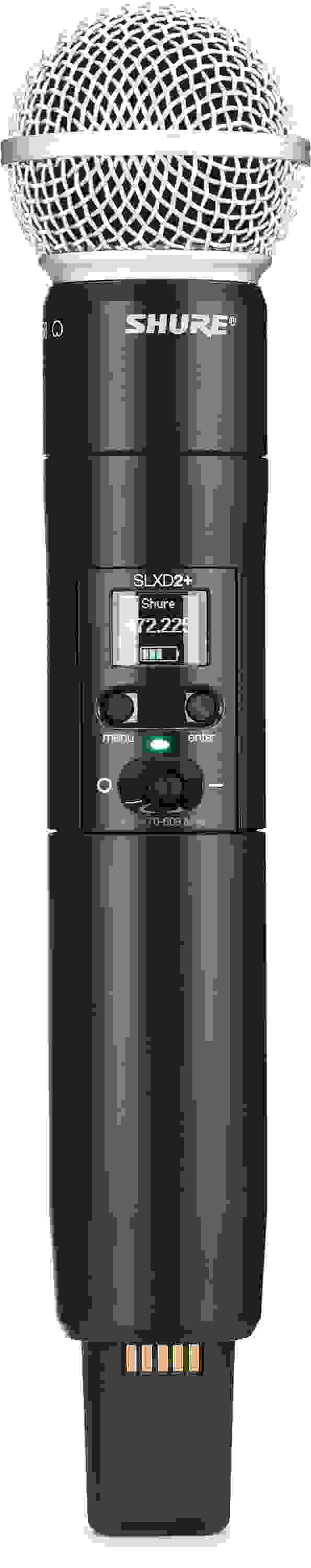 Shure SLXD2+ Wireless Handheld Transmitter with SM58 Microphone Capsule - G57 Band