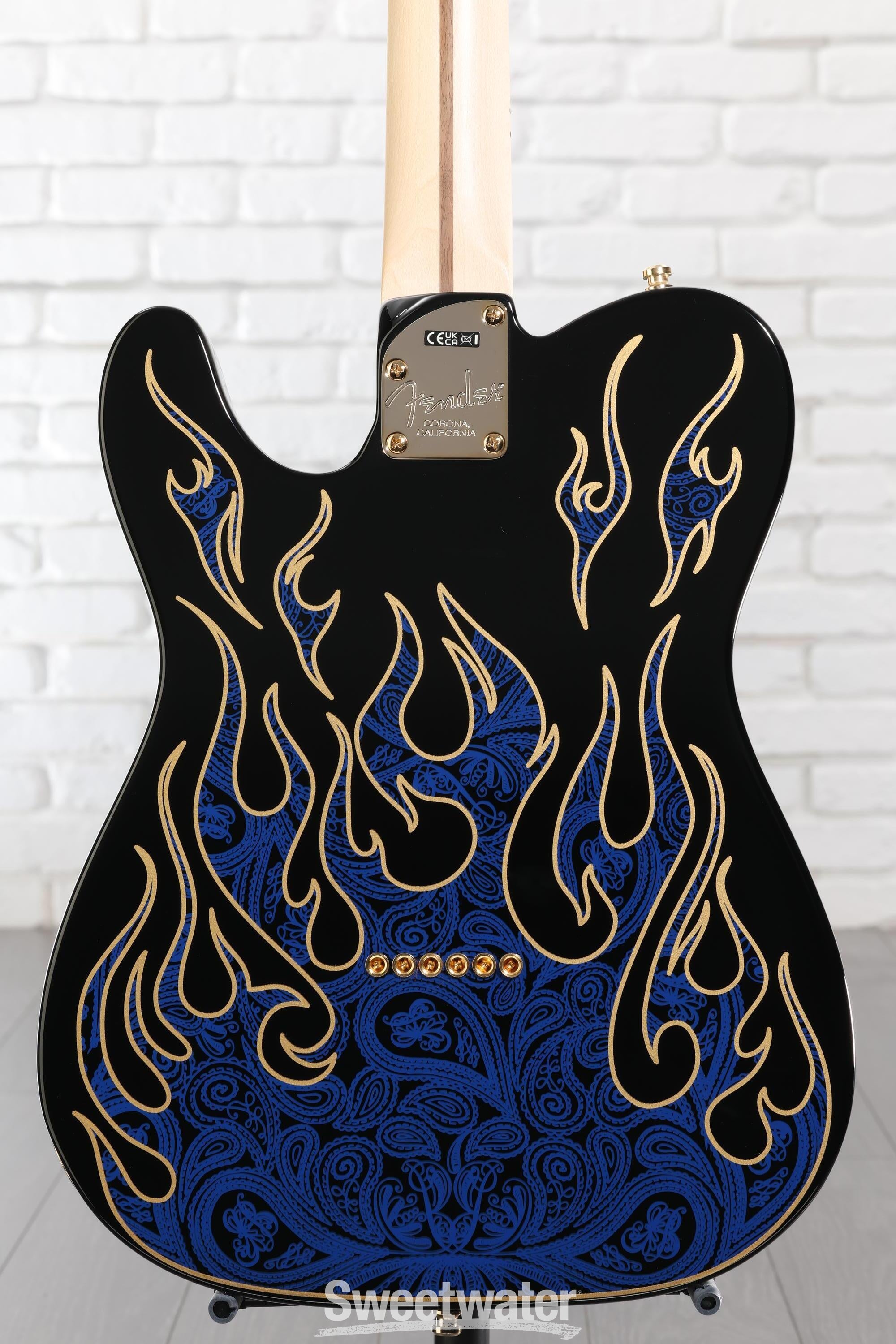 Fender James Burton Telecaster - Blue Paisley Flames | Sweetwater