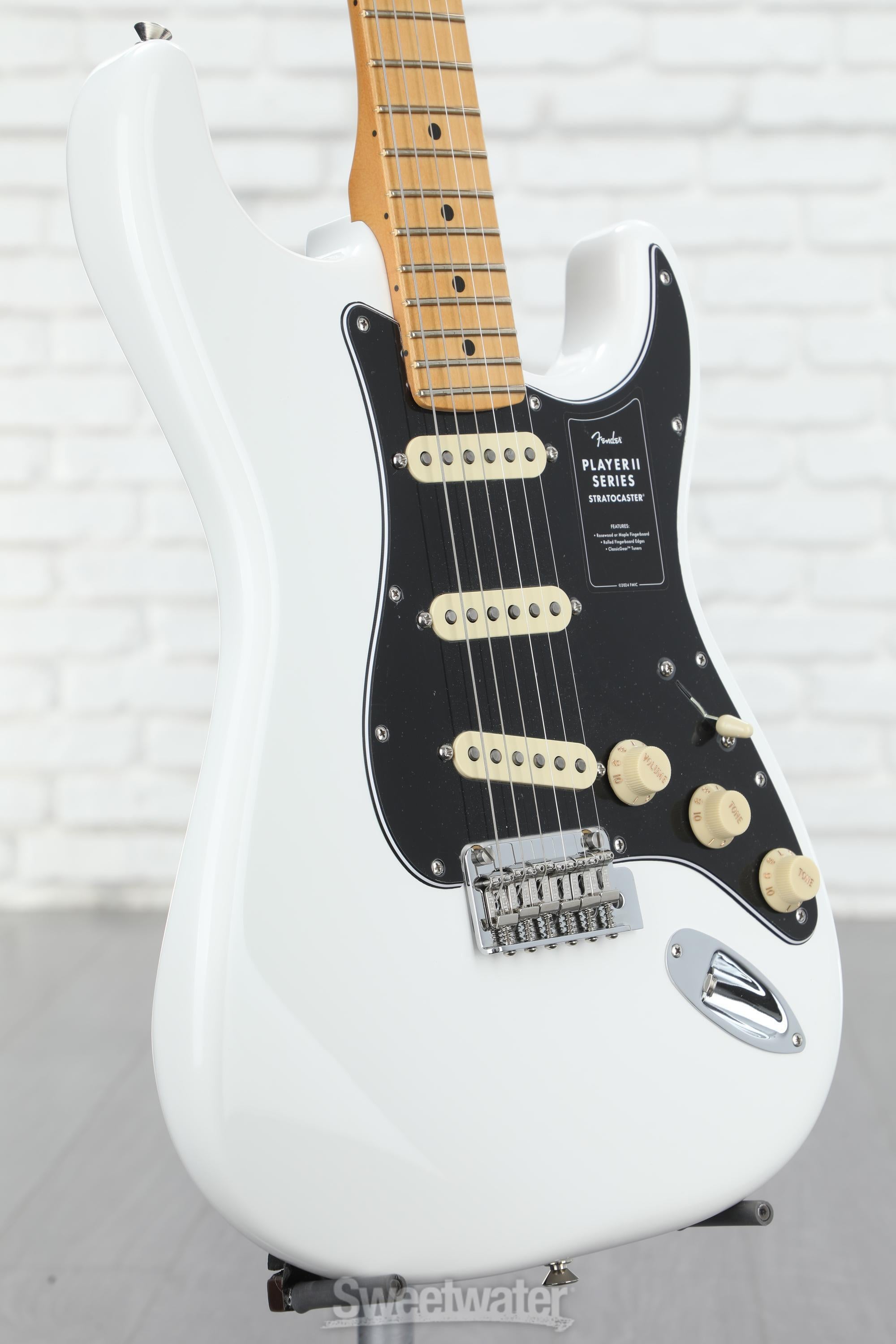 Fender Player II Stratocaster Electric Guitar - Polar White with Maple Fingerboard