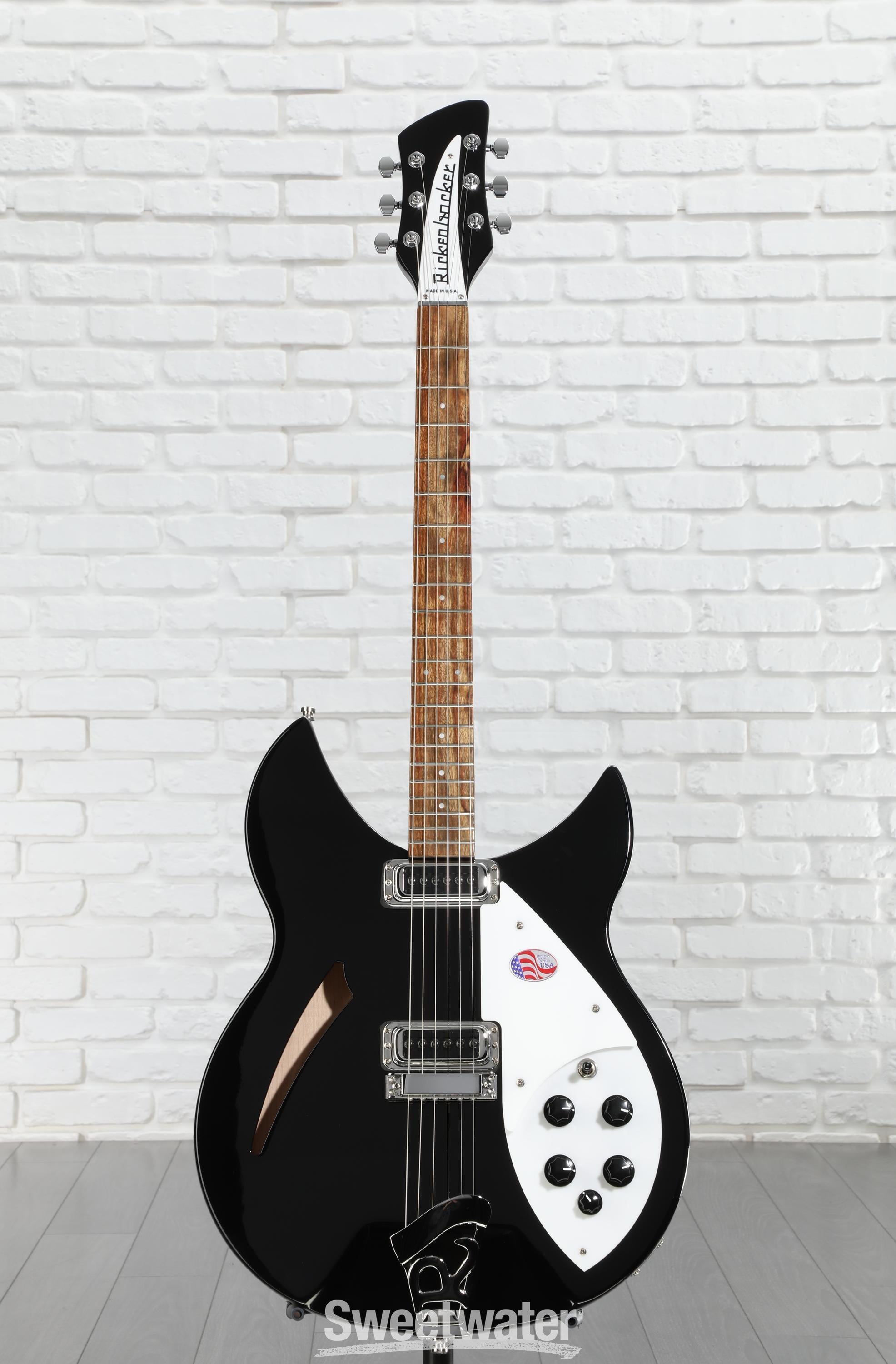 Rickenbacker 330 Thinline Semi-Hollow Electric Guitar - Jetglo