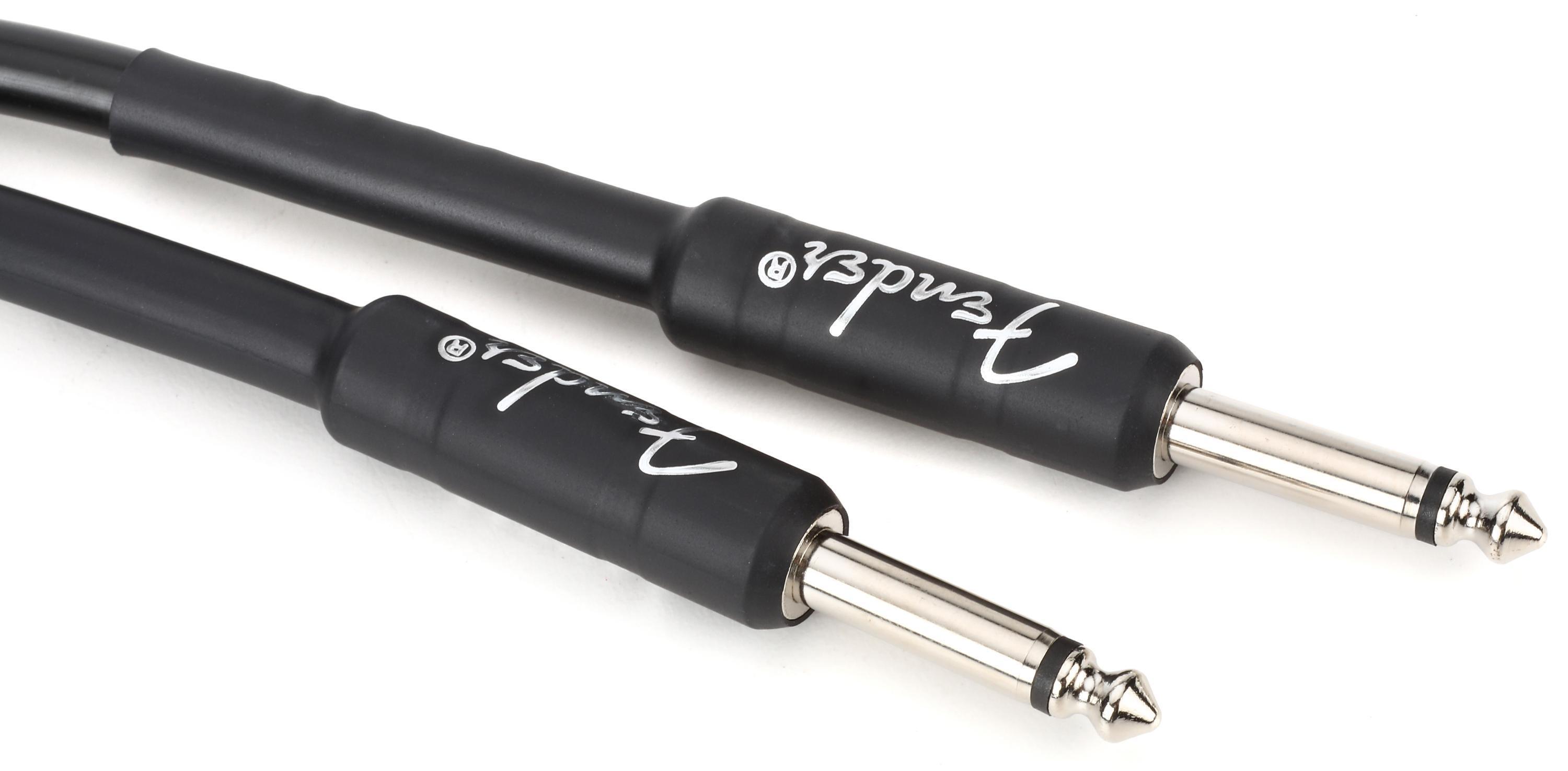 Photo of Fender Professional Series Straight to Straight Instrument Cable - 10 foot Black