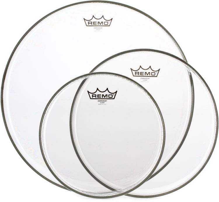 Remo Emperor Clear 3-piece Tom Pack - 10/12/16 inch