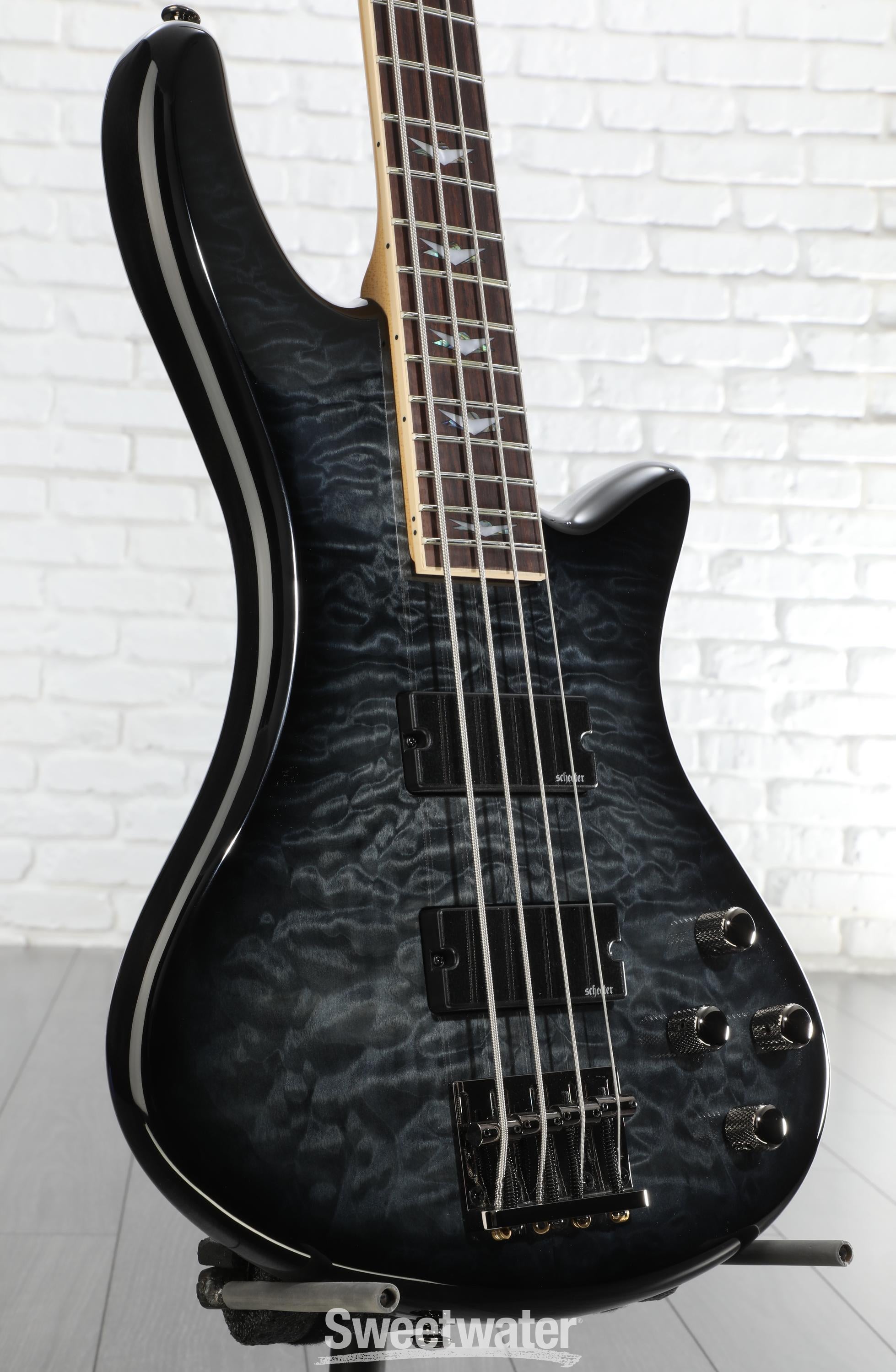 Schecter Stiletto Extreme 4 Bass Guitar - See-Thru Black | Sweetwater