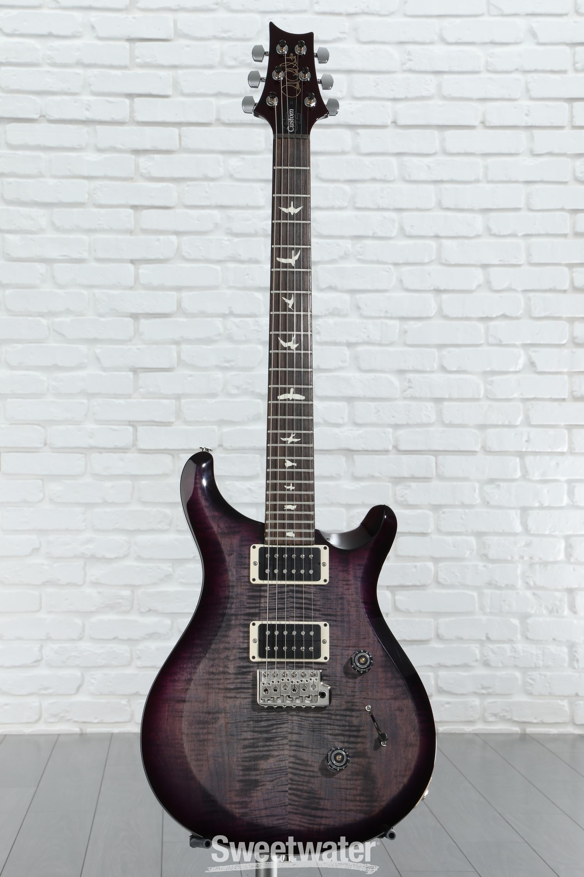 PRS S2 Custom 24 Electric Guitar - Faded Gray Black Purple