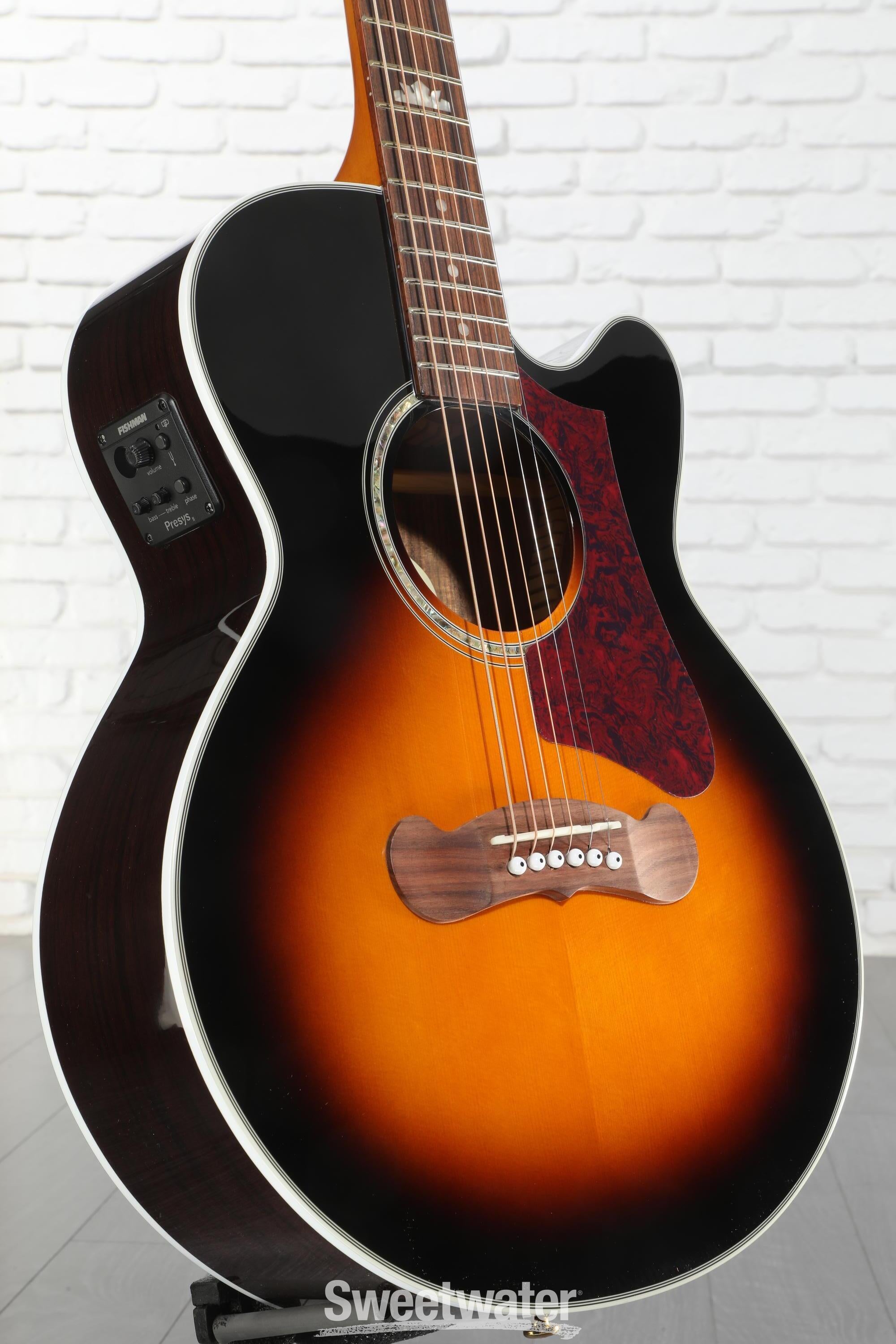 Epiphone J-200 EC Studio Parlor Acoustic-Electric Guitar - Vintage