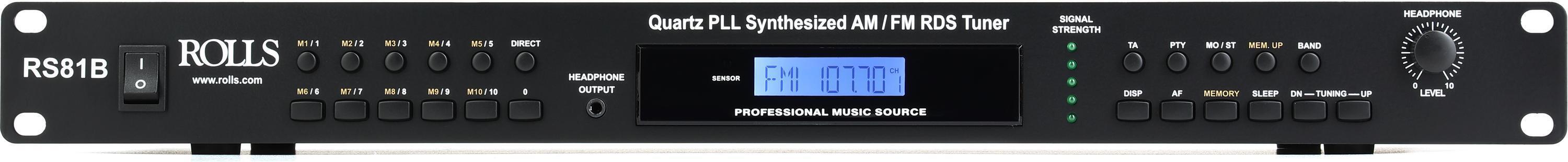 Rolls RS81B AM/FM Tuner | Sweetwater