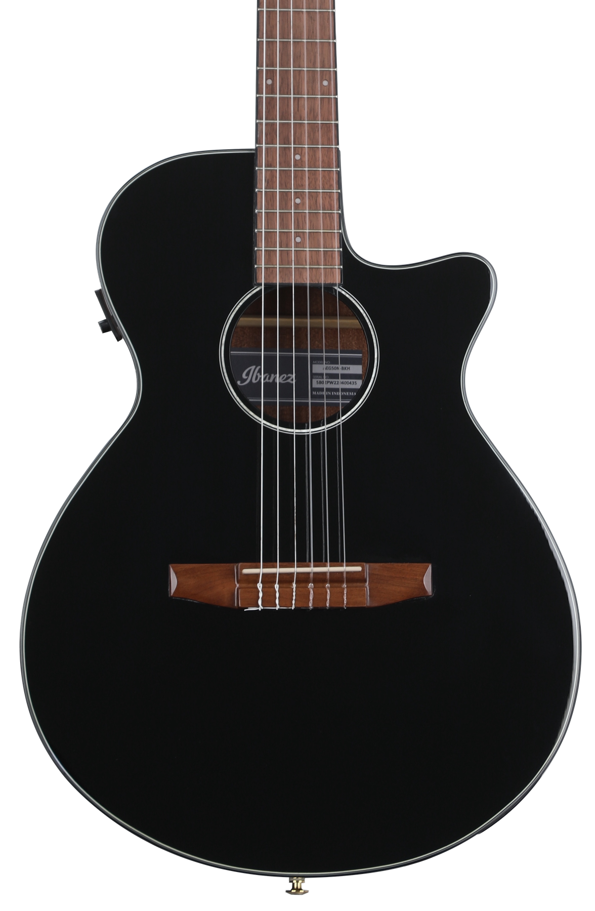 Ibanez AEG50N AcousticElectric Guitar Black High Gloss Sweetwater
