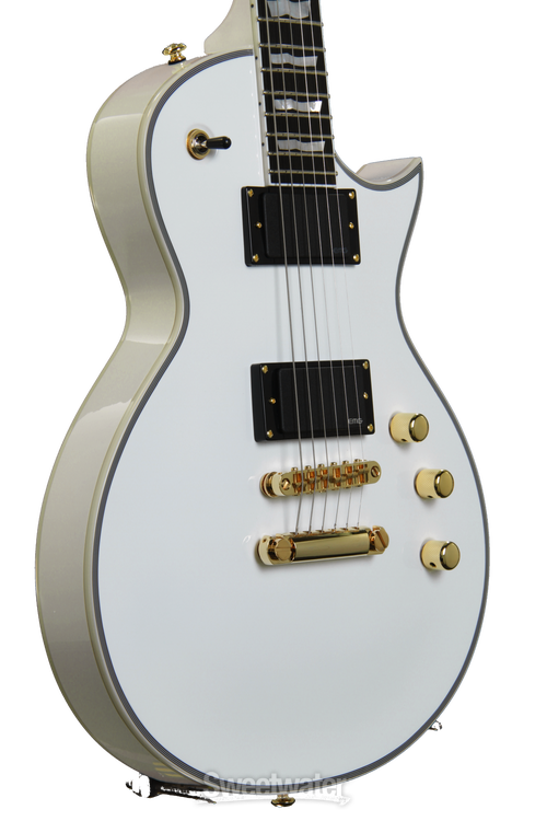 ESP LTD EC-1000 DELUXE ホワイト ESP LTD Deluxe M-1000 Electric Guitar Snow White | Guitar Center