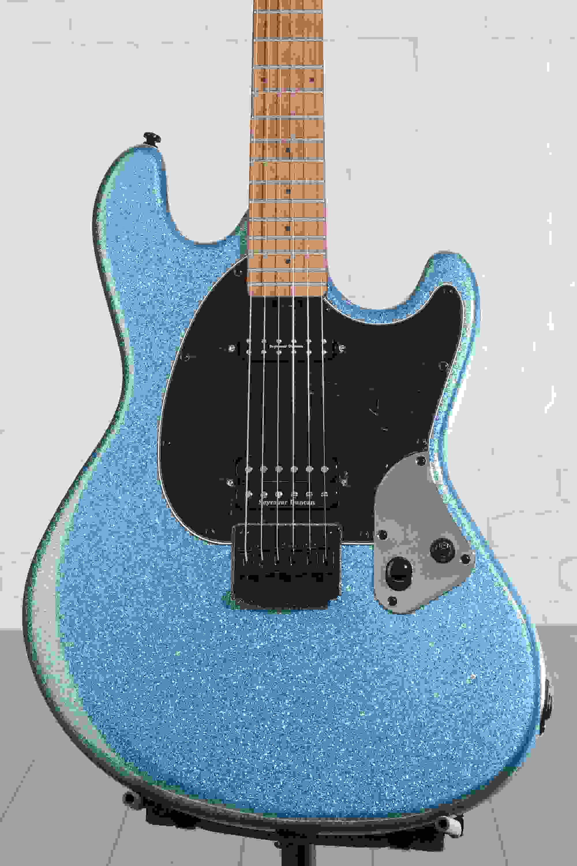 Sterling By Music Man Ryan 'Fluff' Bruce Signature StingRay Electric Guitar - Amana Boat Blue, Maple Fingerboard