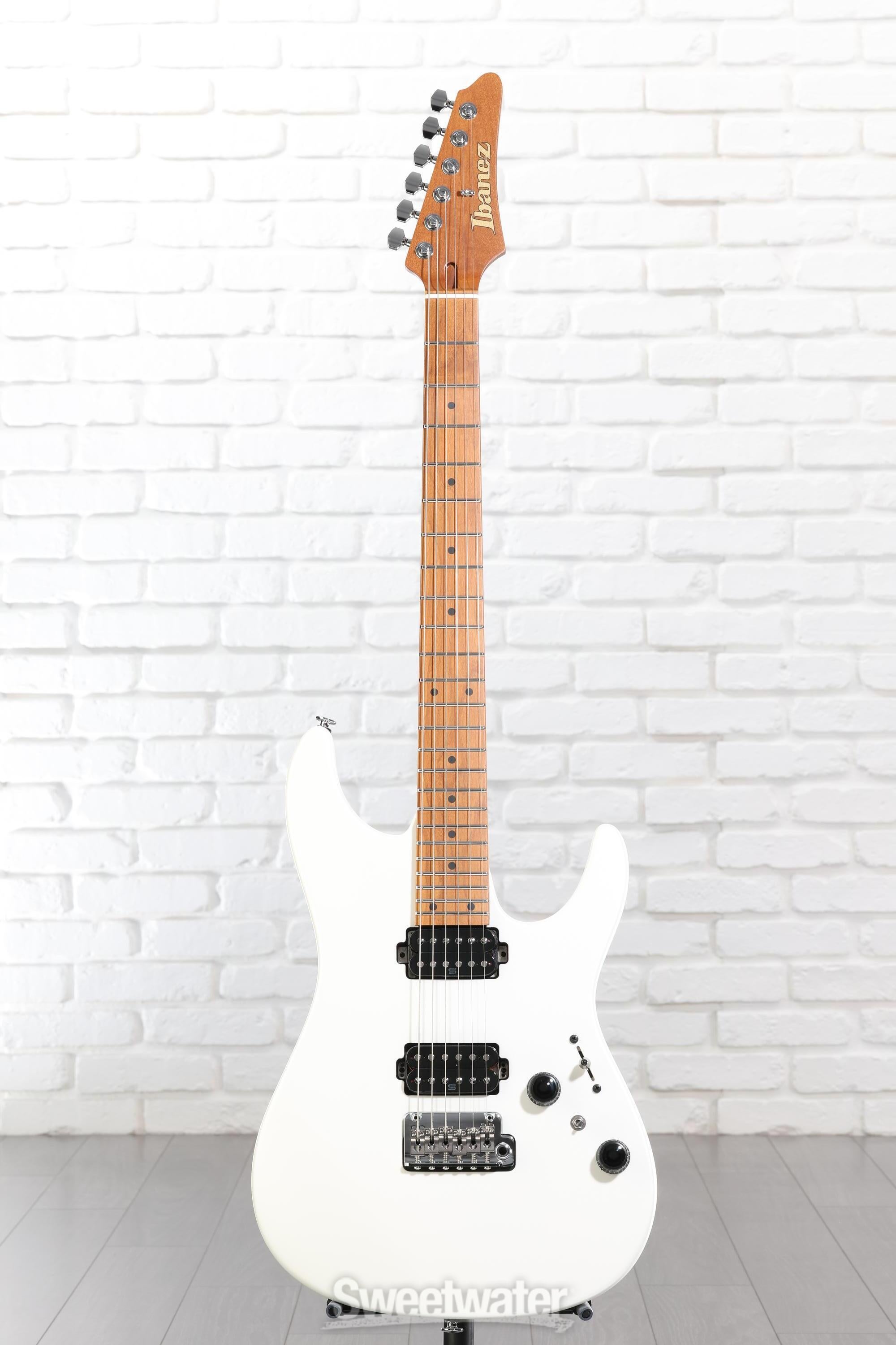 【美品】Ibanez az2402 エレキギター ホワイト （鬼武者） Ibanez AZ2402 Prestige, Pearl White Flat at Gear4music