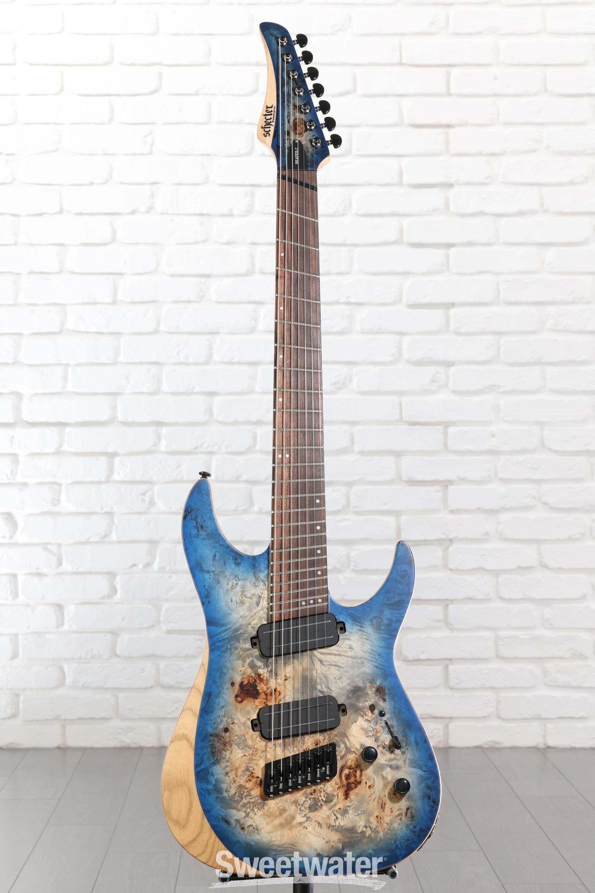 Schecter Reaper-7 Multiscale - Satin Sky Burst | Sweetwater