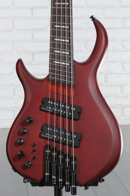 Sire Marcus Miller M6 5-string Headless Left-handed Bass Guitar - Mahogany Satin