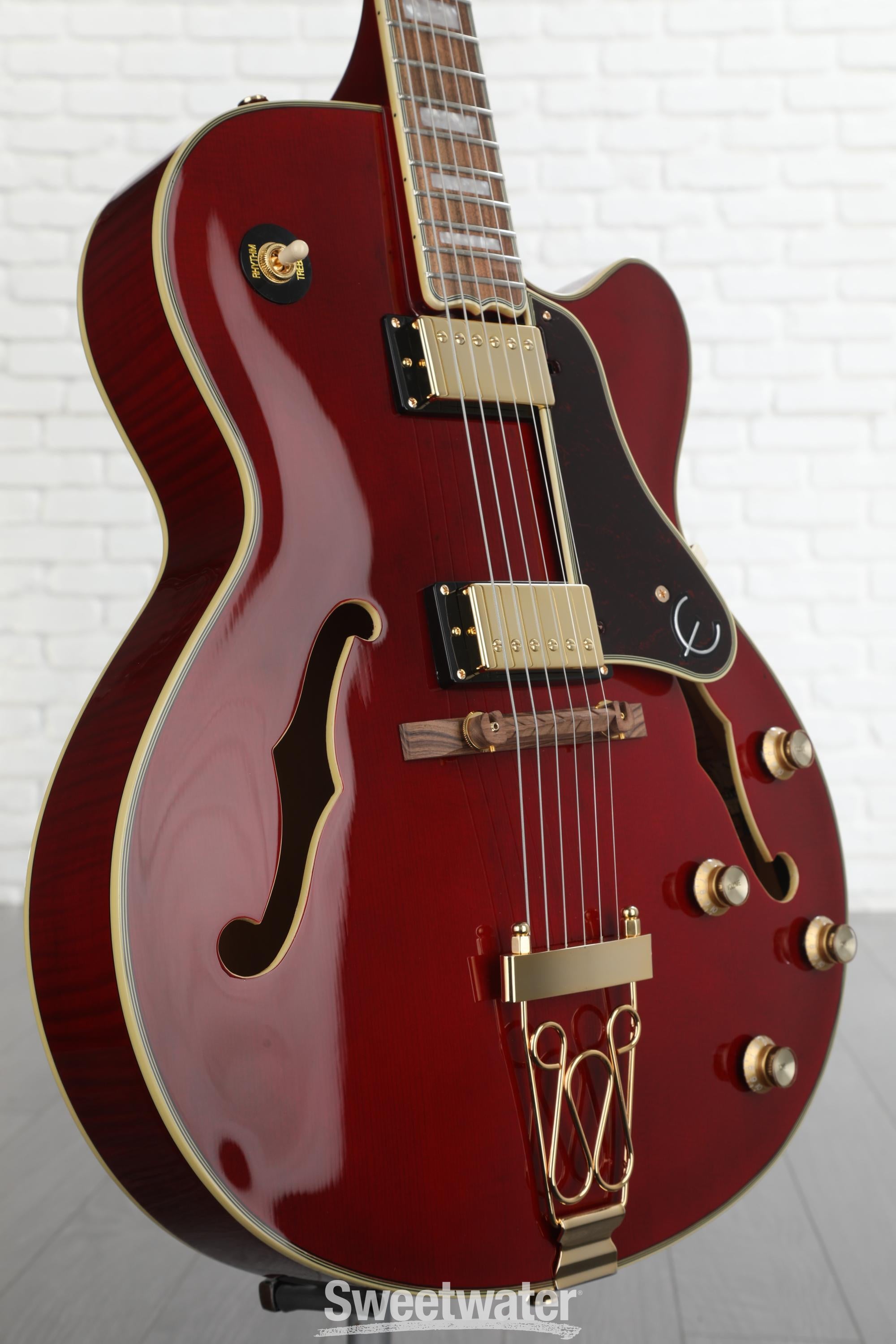 Epiphone Joe Pass Emperor-II PRO Hollowbody Electric Guitar - Wine